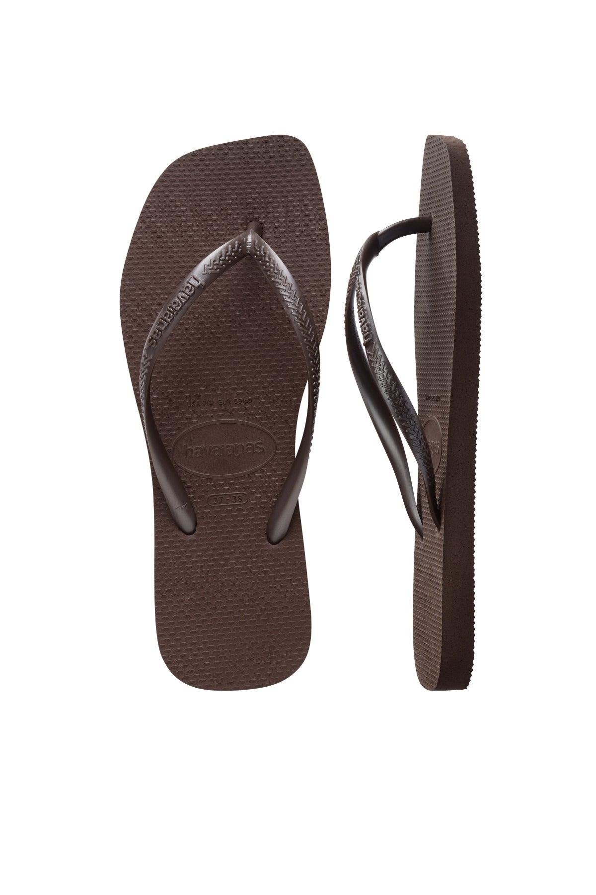 HAVAIANAS SQUARE en color MARRON  (3)