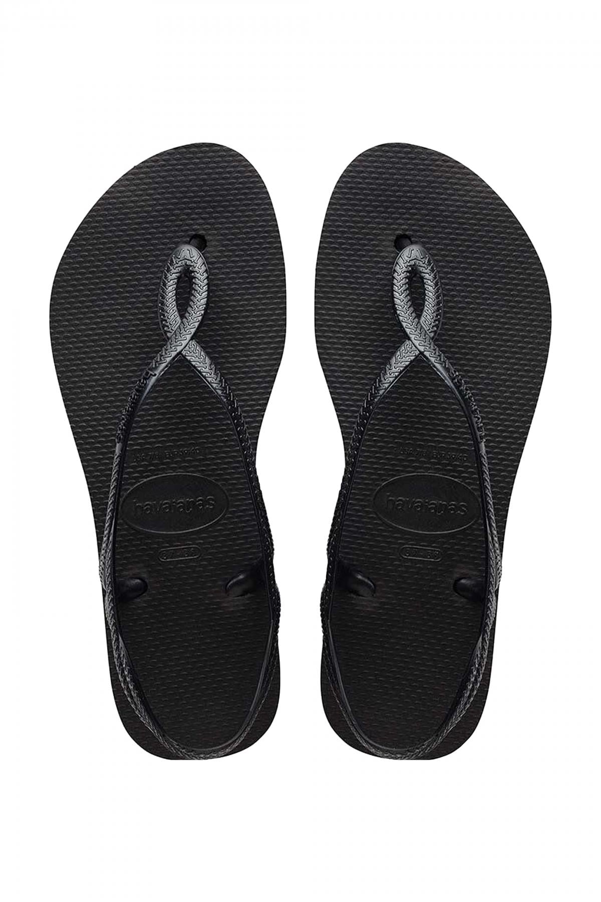 HAVAIANAS LUNA FLATFORM en color NEGRO  (1)