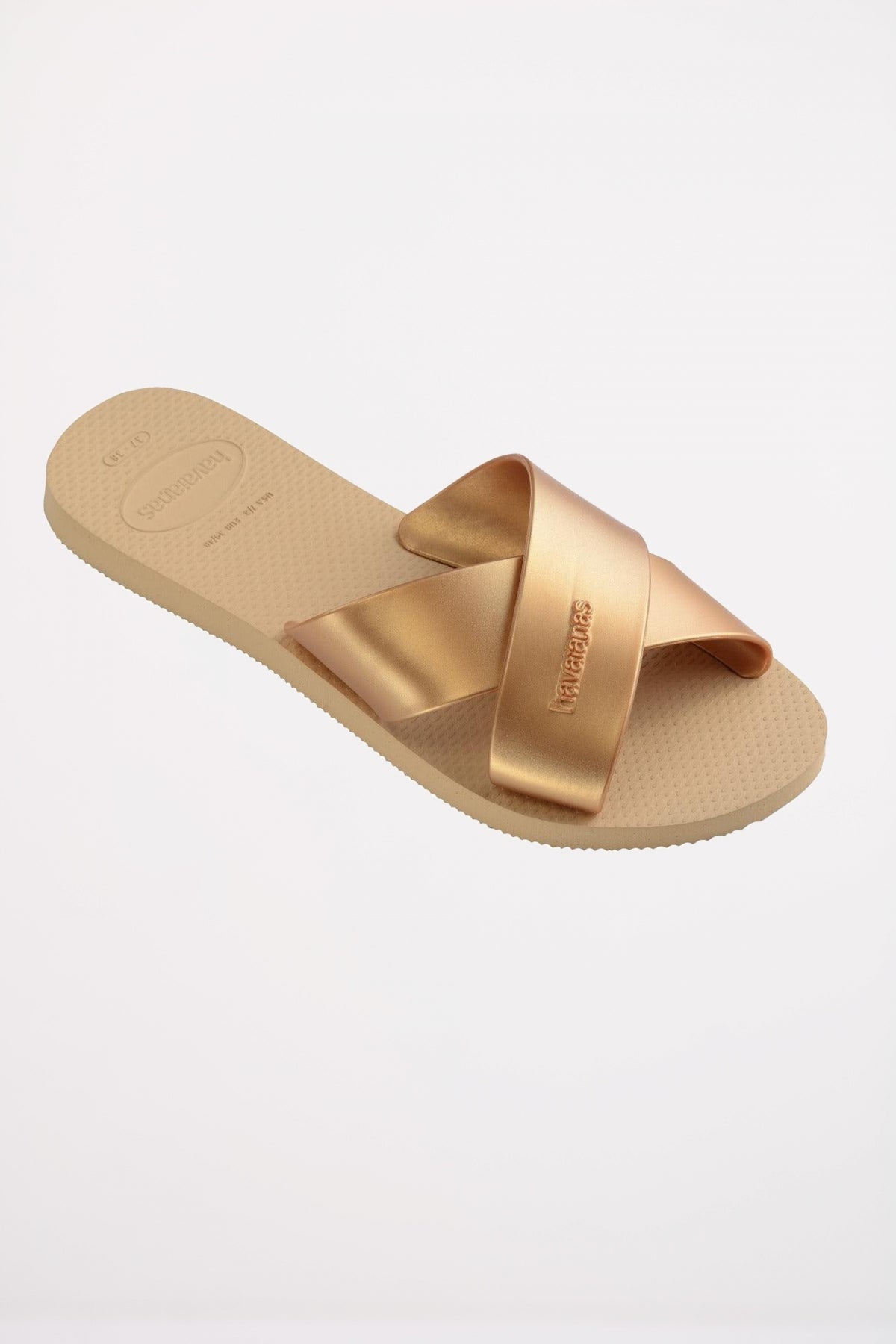 HAVAIANAS AQUA METALLIC en color BRONCE  (2)