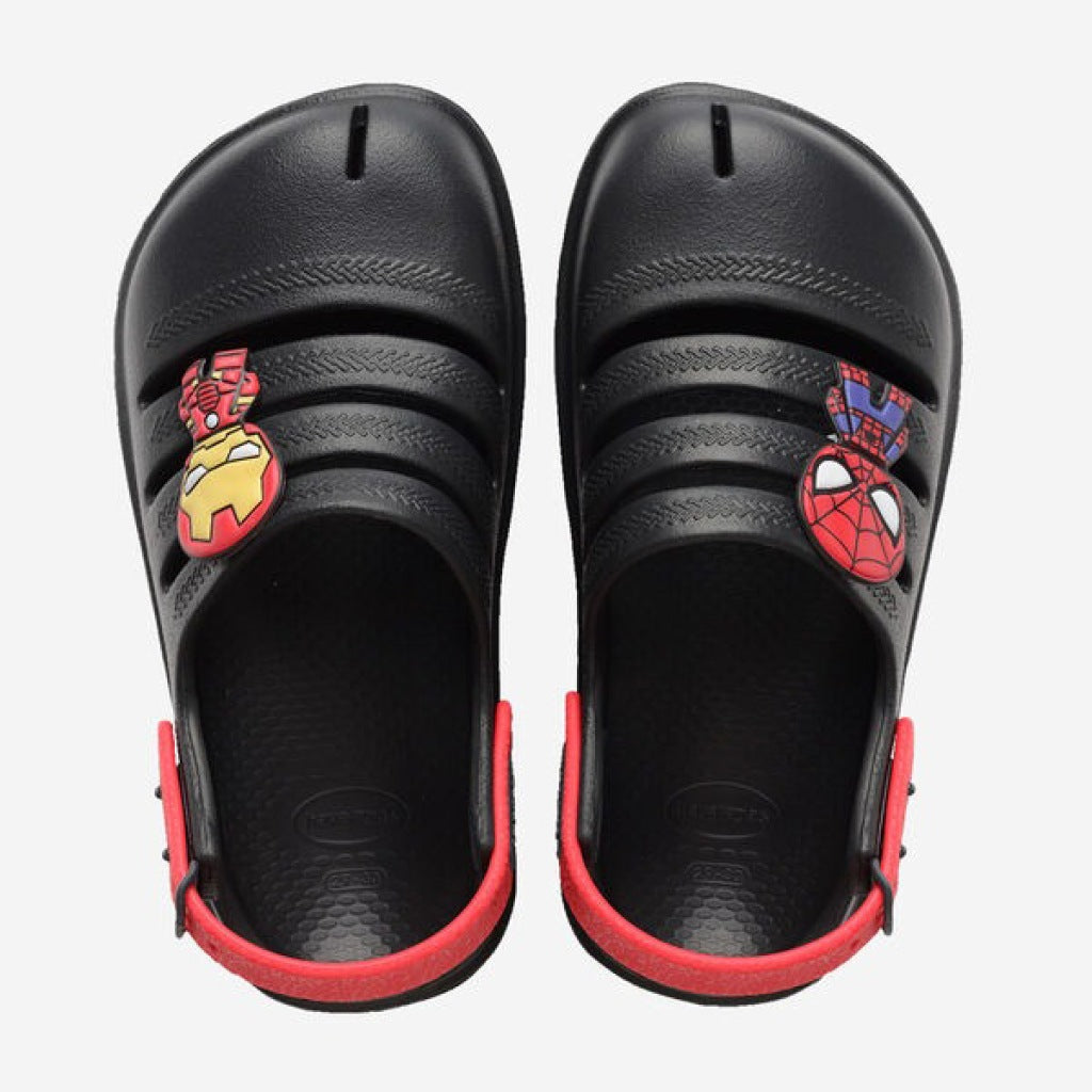 HAVAIANAS CLOG MARVEL GRAPHITE en color NEGRO  (2)