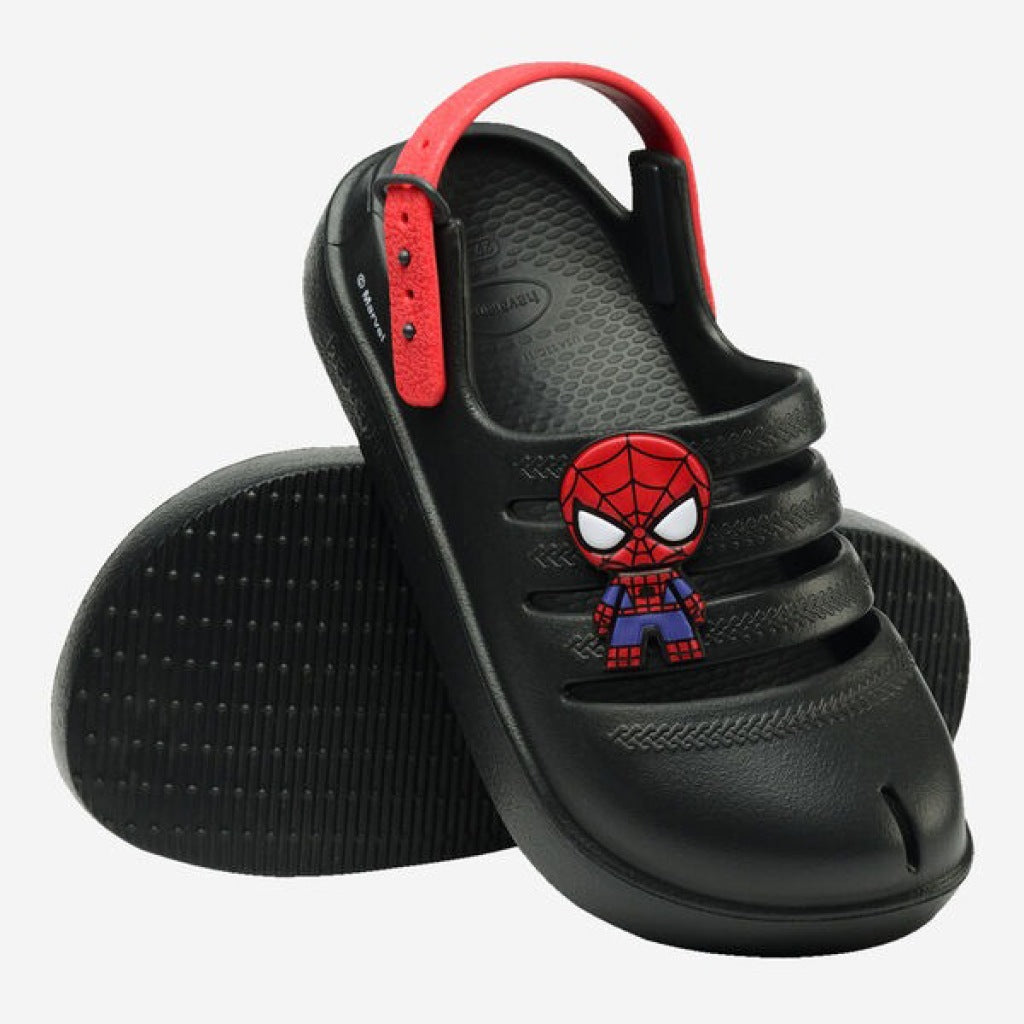 HAVAIANAS CLOG MARVEL GRAPHITE en color NEGRO  (4)
