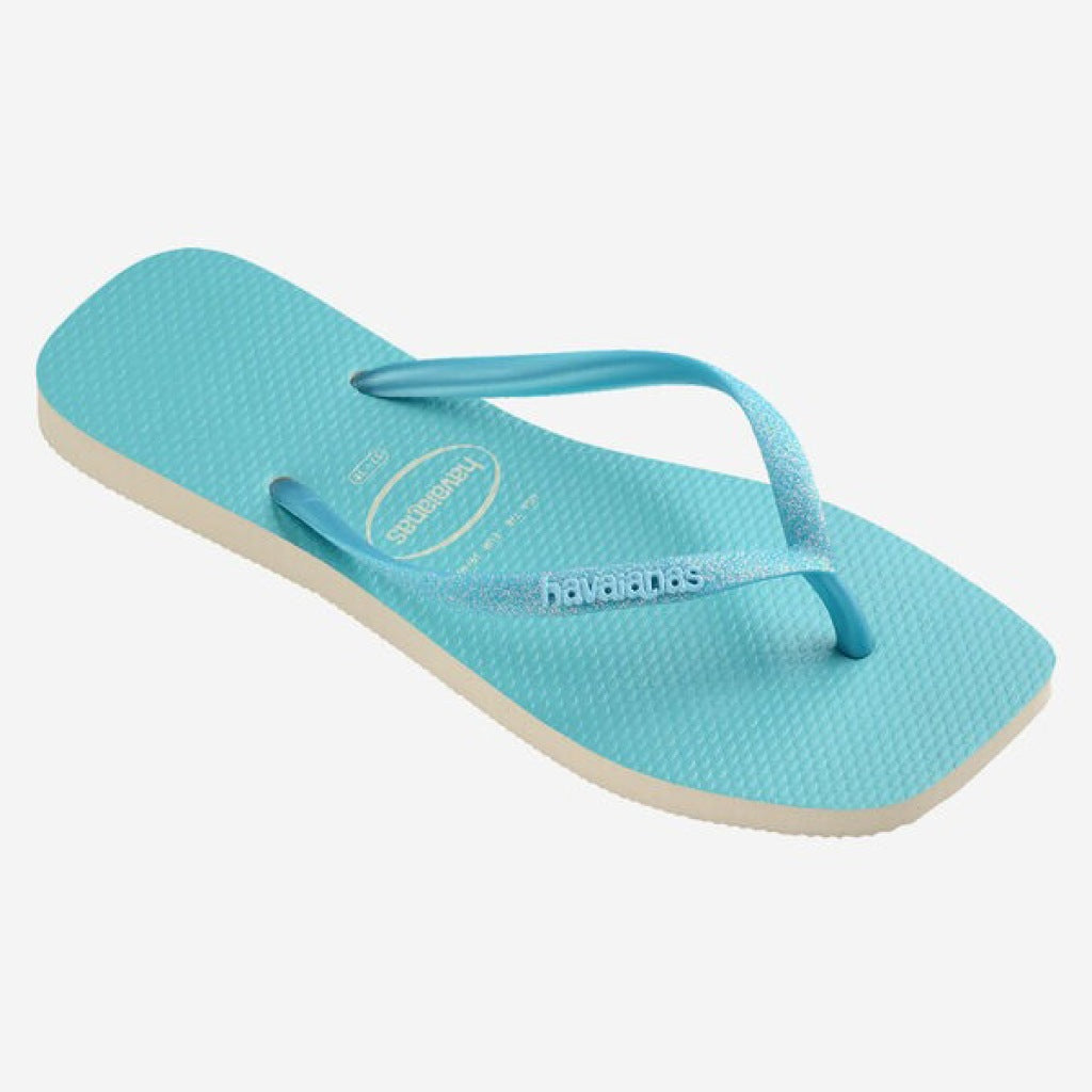 HAVAIANAS SLIM SQUARE GLITTER en color AZUL  (3)