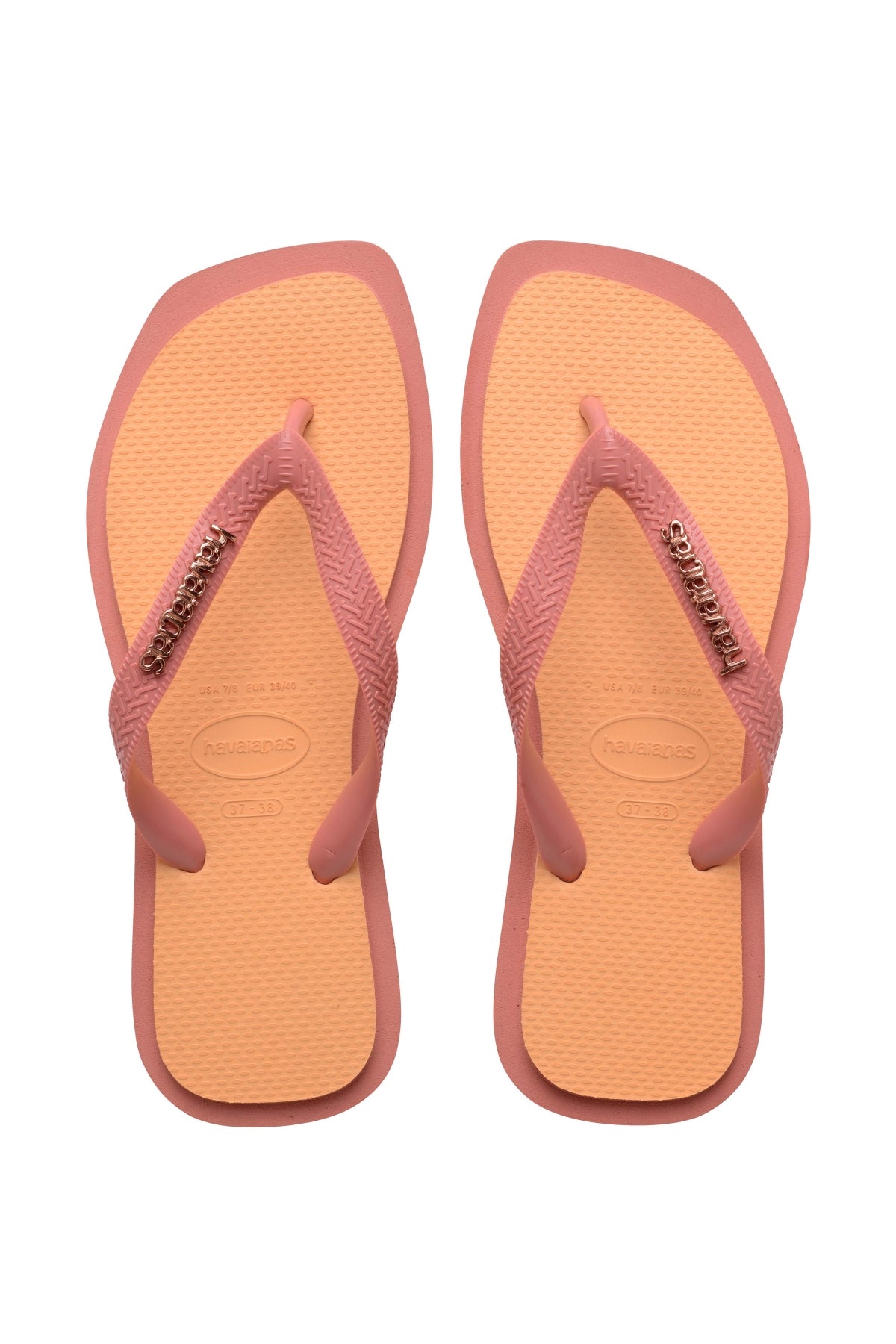 HAVAIANAS TOP SQUARE FUSION  en color NARANJA  (1)