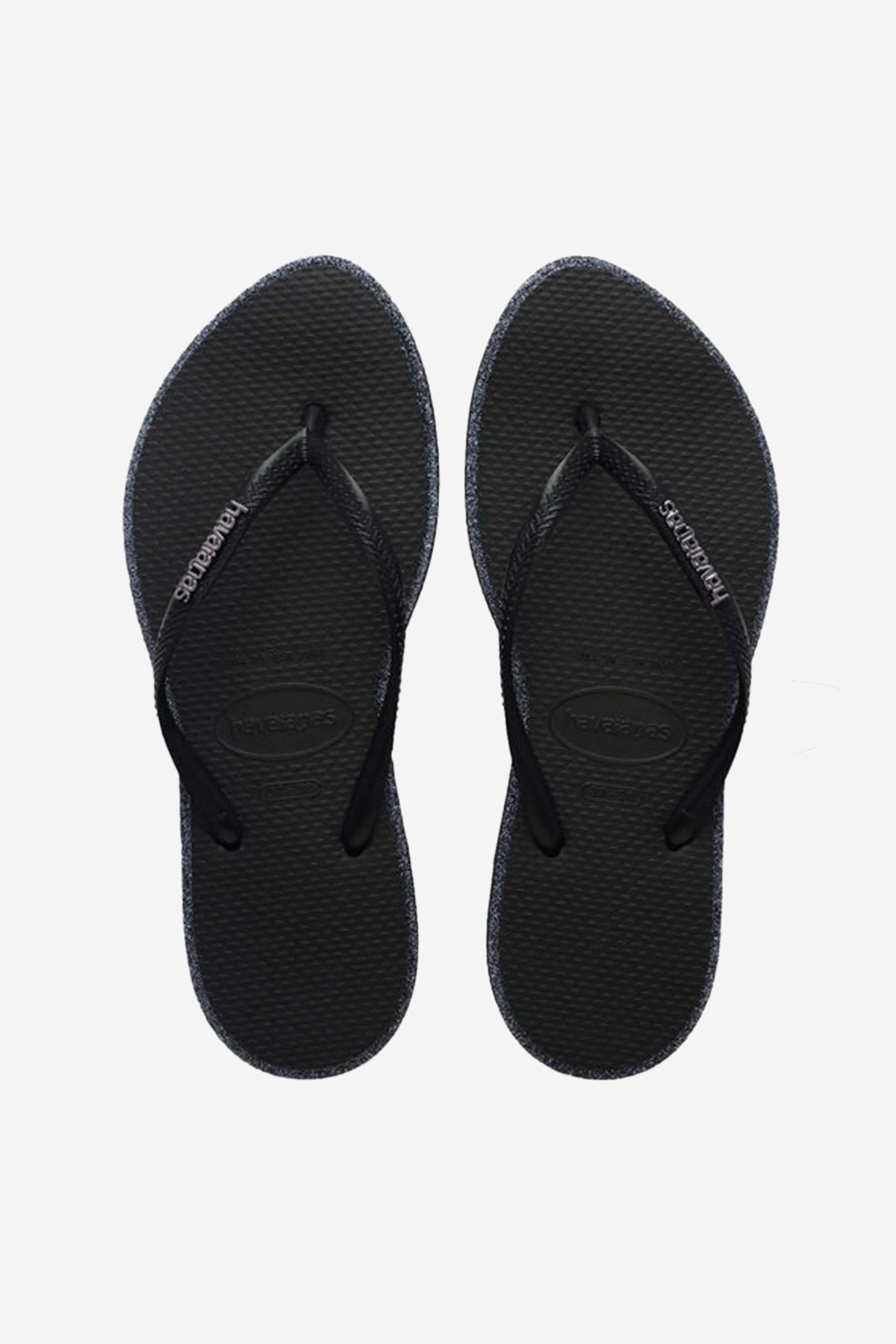 HAVAIANAS SLIM POINT GLITTER en color NEGRO  (1)