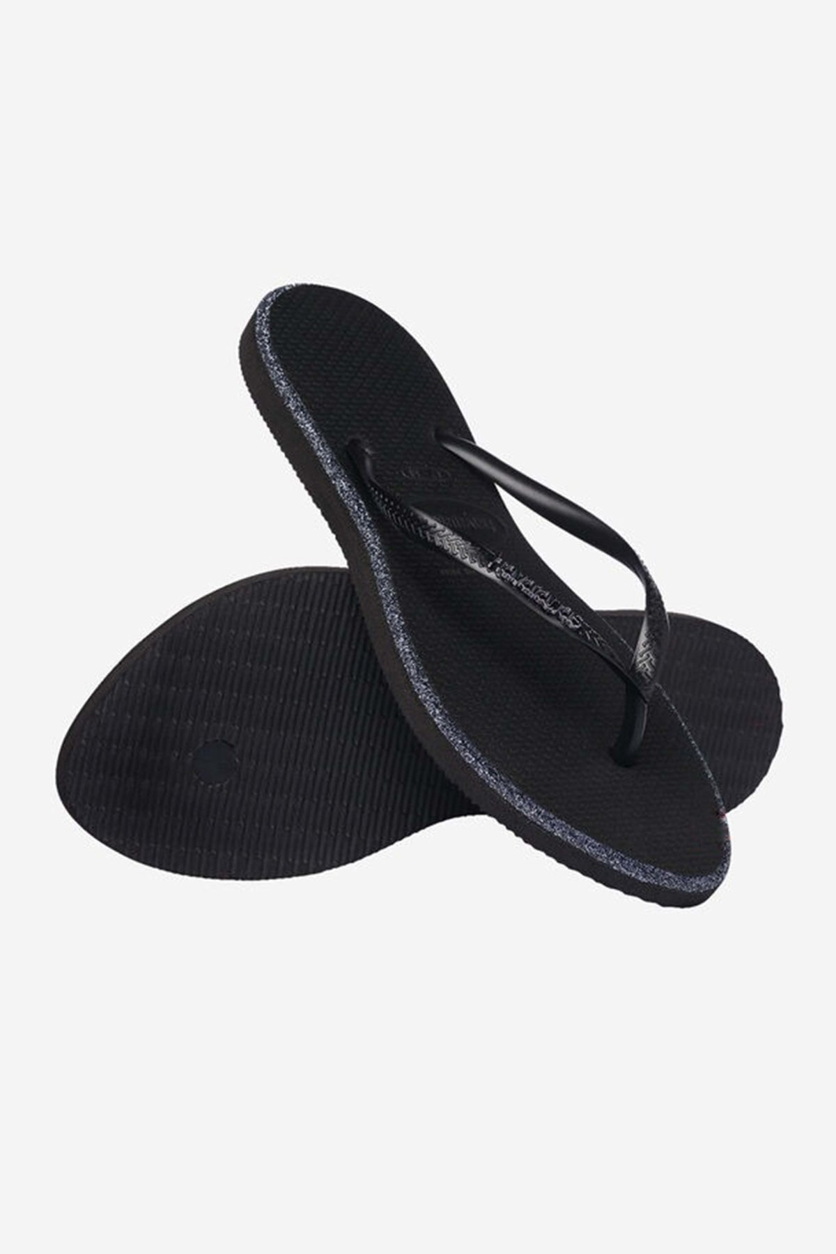HAVAIANAS SLIM POINT GLITTER en color NEGRO  (4)