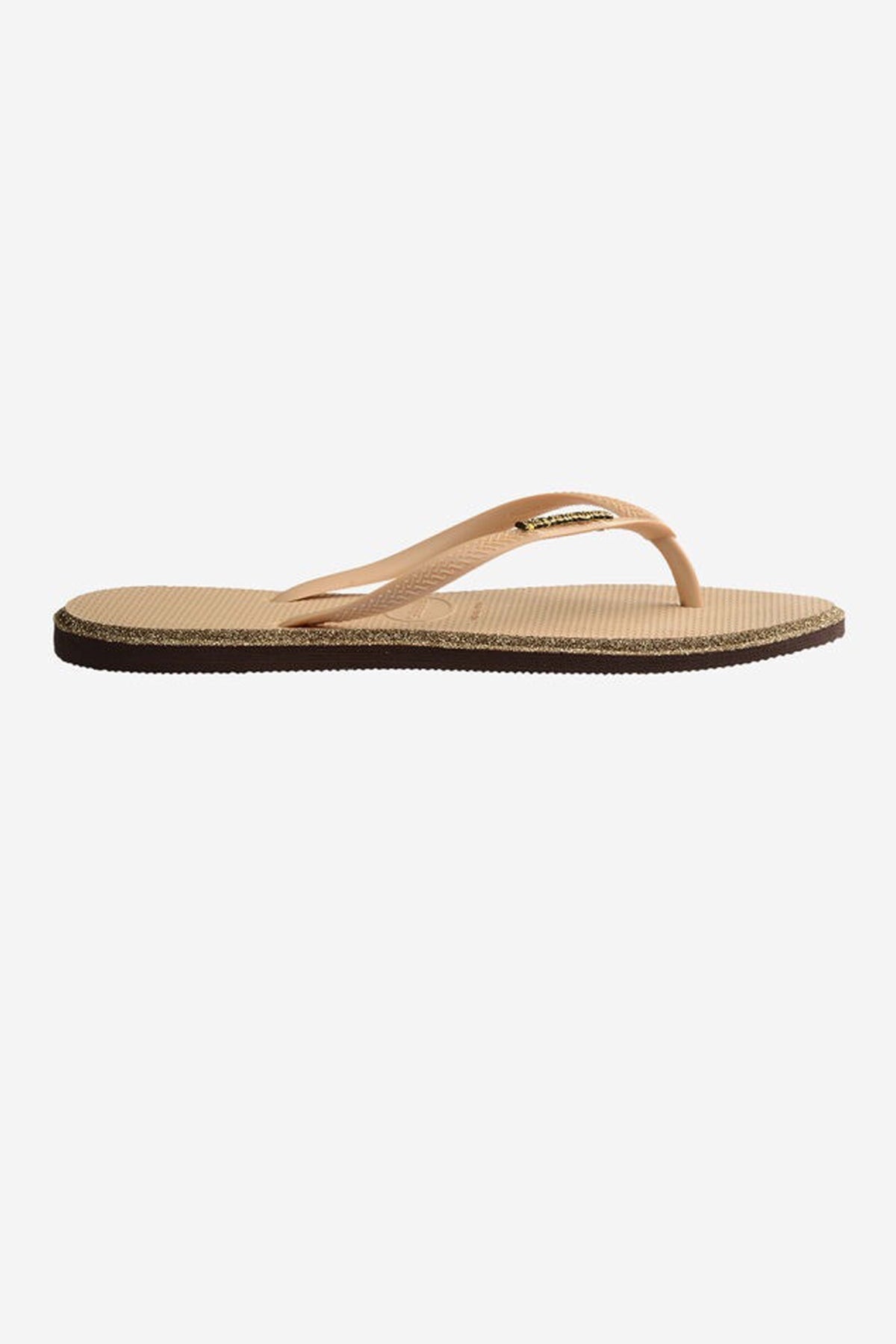 HAVAIANAS HAV. SLIM POINT GLITTER SS en color NUDE  (2)