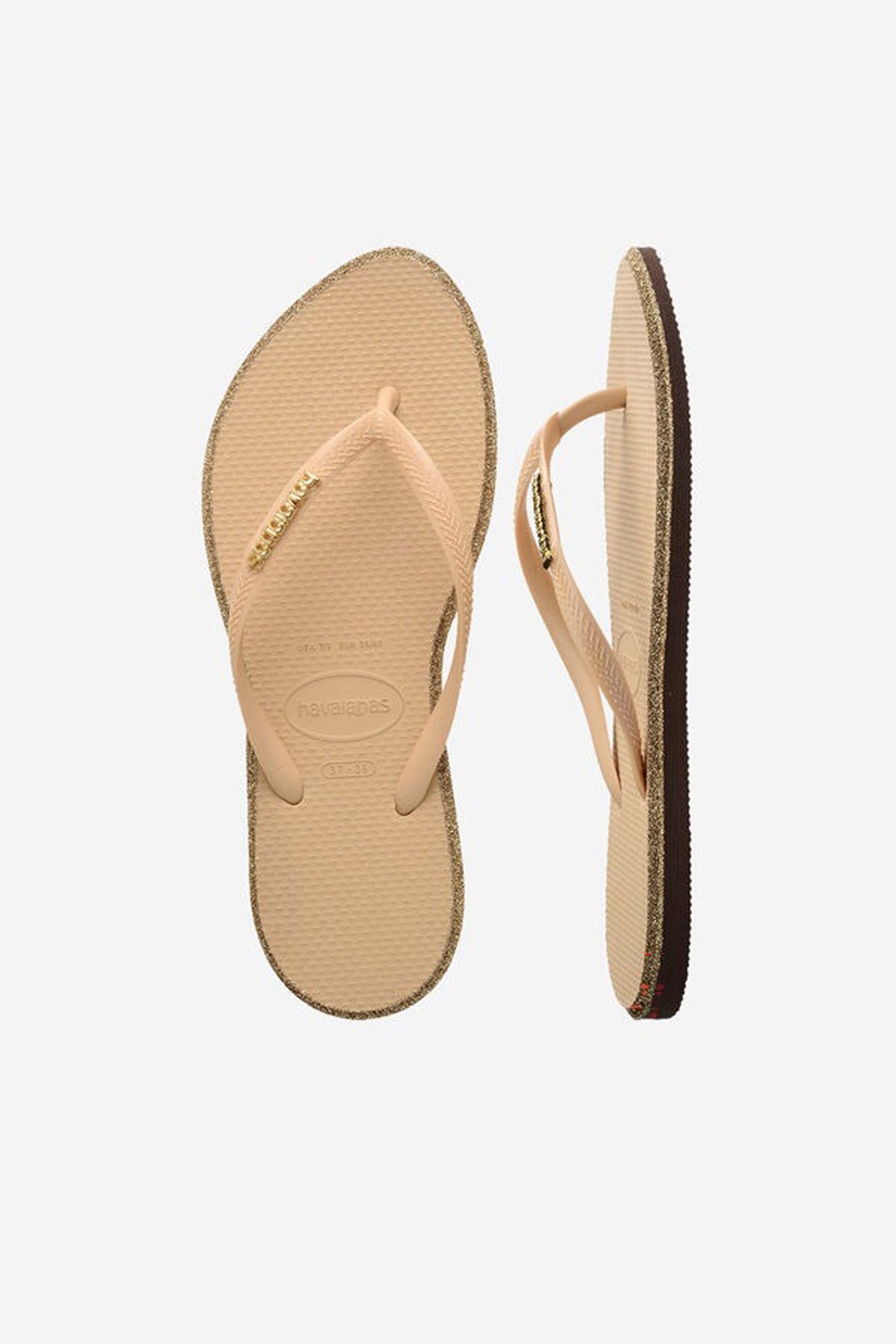 HAVAIANAS HAV. SLIM POINT GLITTER SS en color NUDE  (3)
