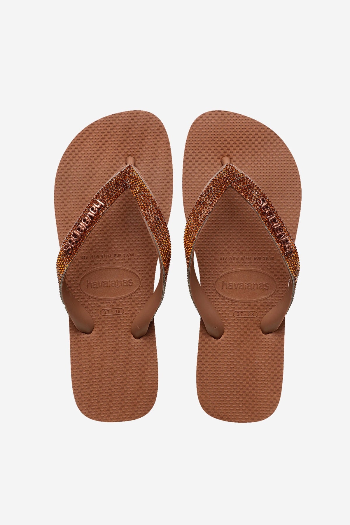 HAVAIANAS HAV. TOP GLOW en color MARRON  (1)