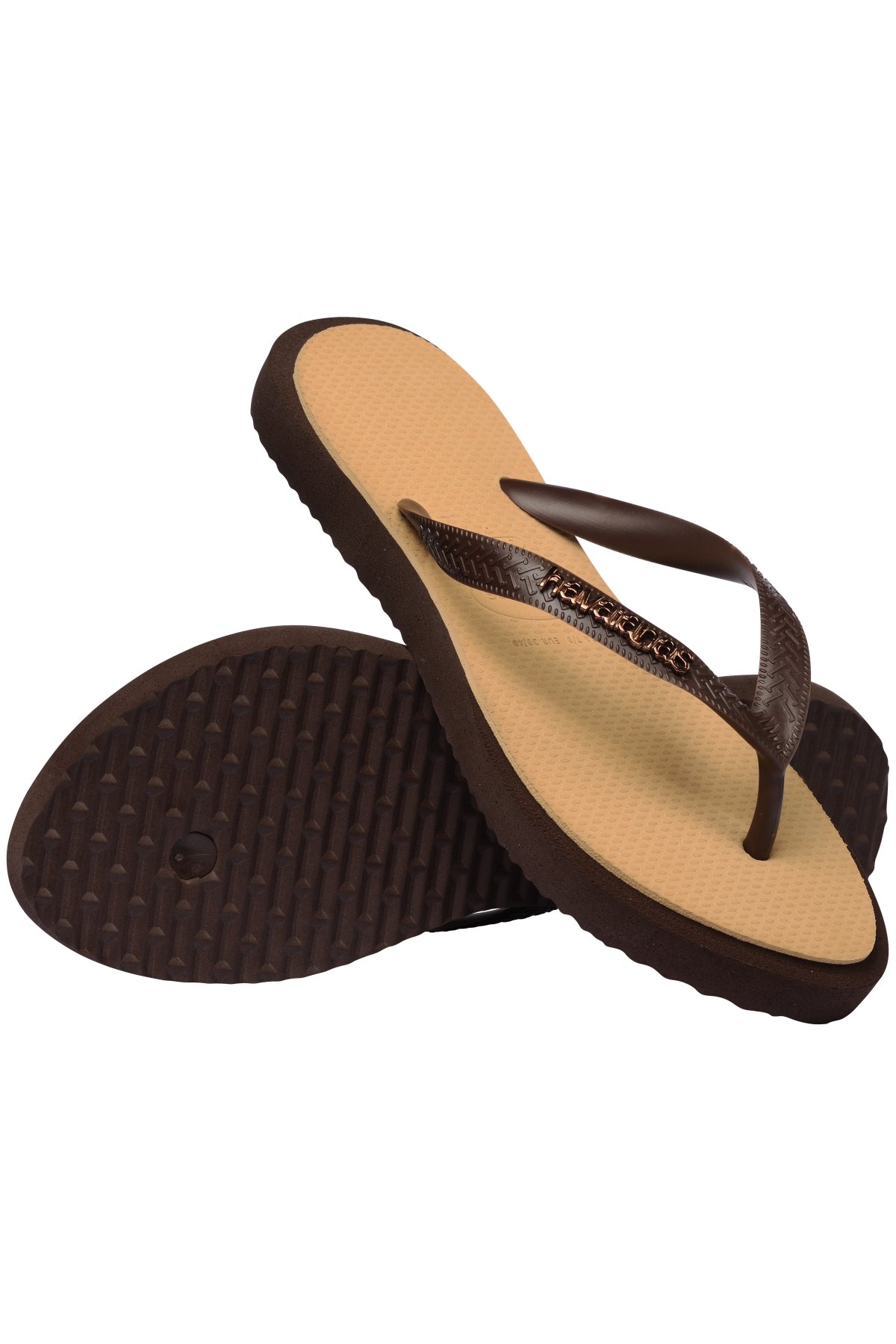 HAVAIANAS HAV. TOP POINT FUSION SS en color MARRON  (4)