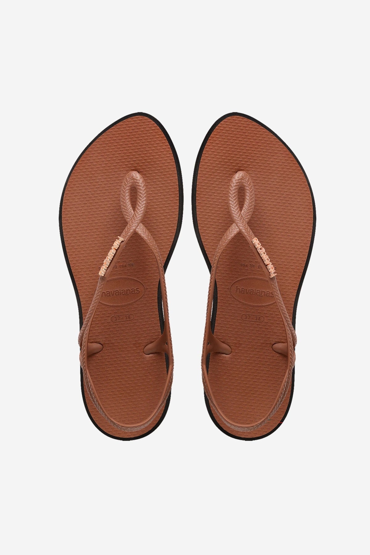 HAVAIANAS LUNA POINT en color MARRON CLARO  (1)