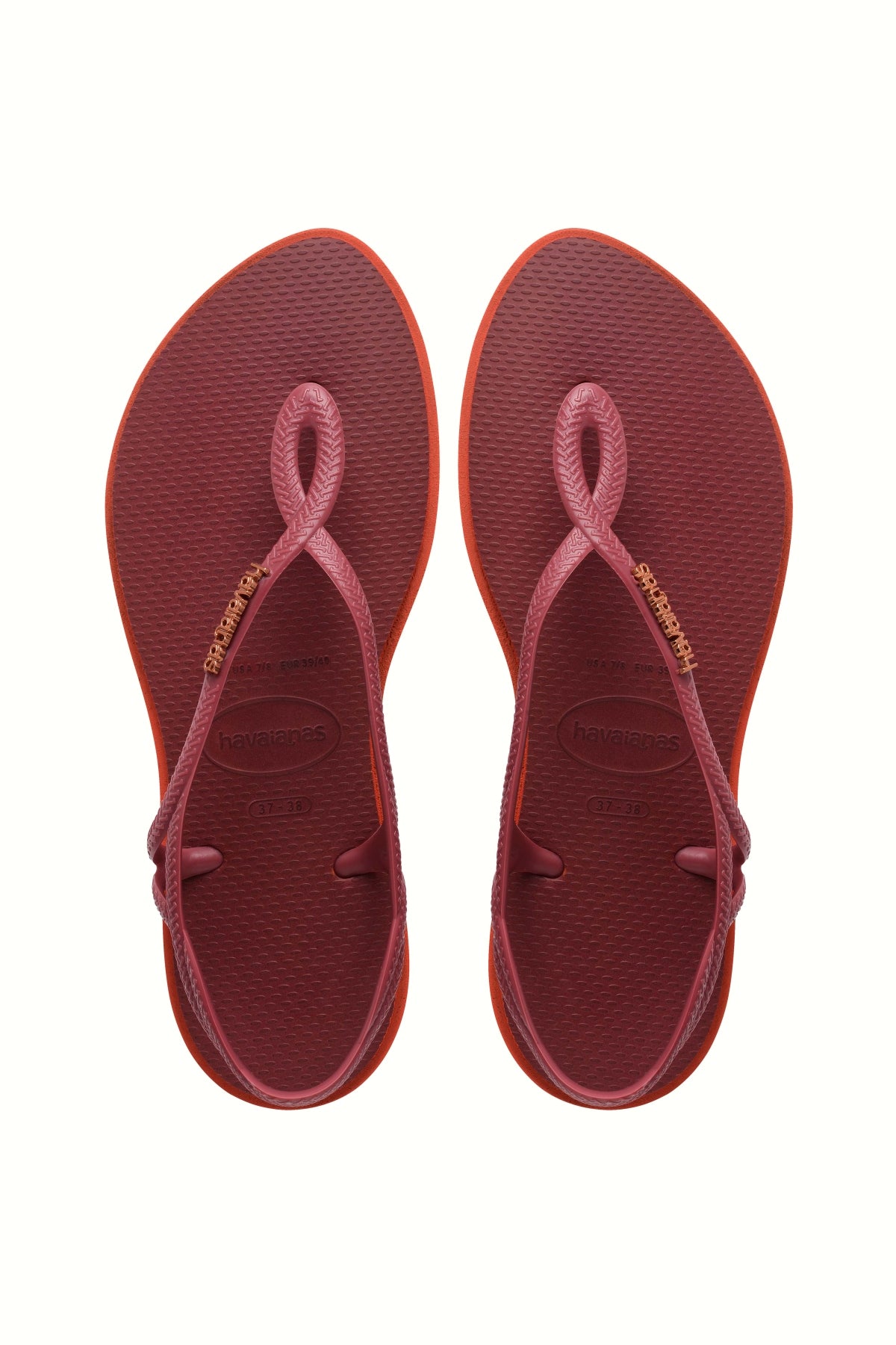 HAVAIANAS LUNA POINT en color BURDEOS  (1)