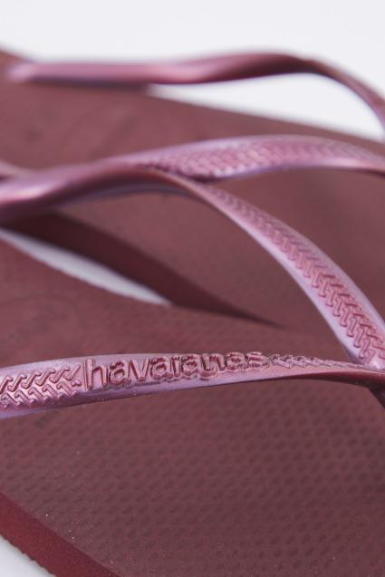 HAVAIANAS  SLIM  en color BURDEOS  (4)