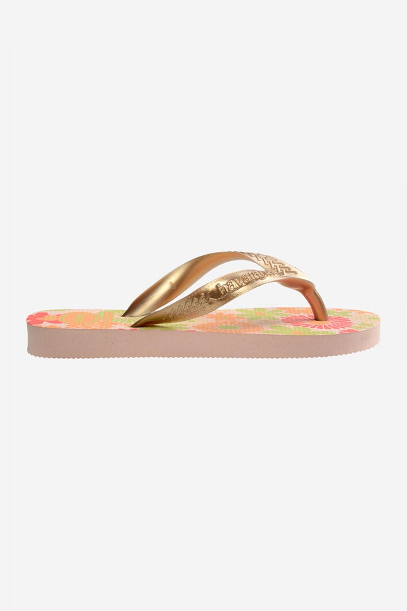 HAVAIANAS  KIDS FLORES en color ORO  (3)