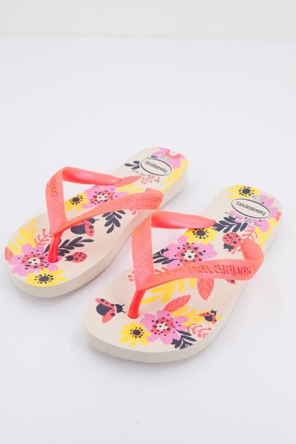 HAVAIANAS  KIDS FLORES en color NARANJA  (2)