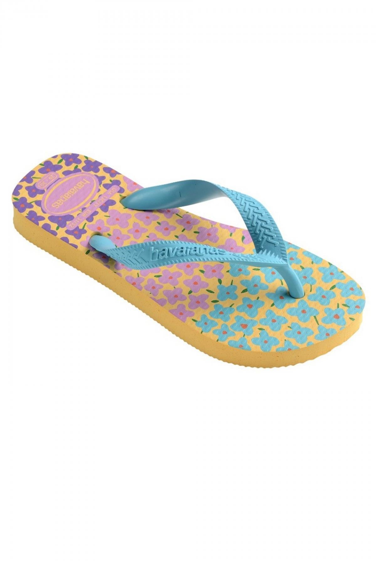 HAVAIANAS  KIDS FLORES en color AZUL  (2)