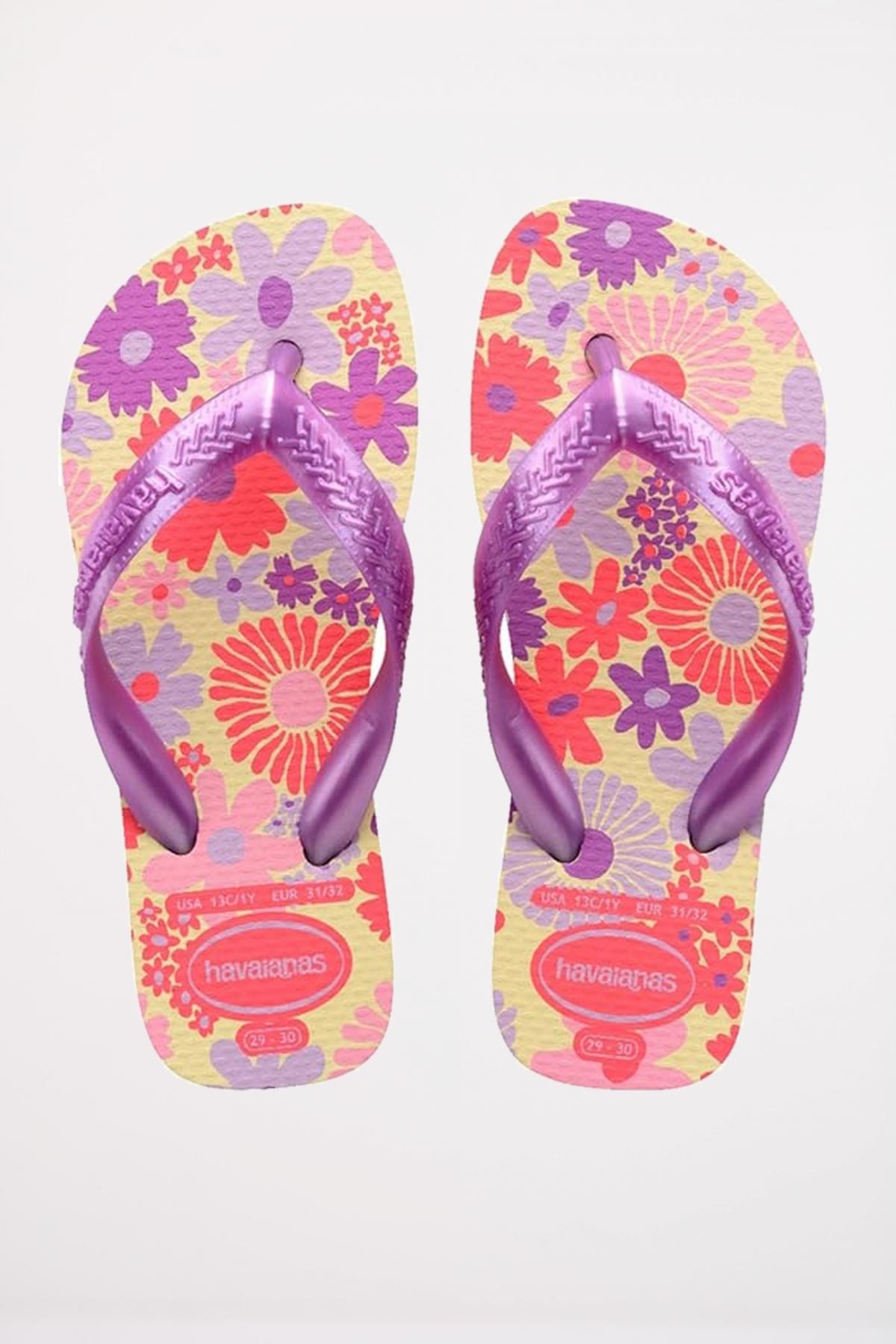 HAVAIANAS  KIDS FLORES en color VIOLETA  (1)