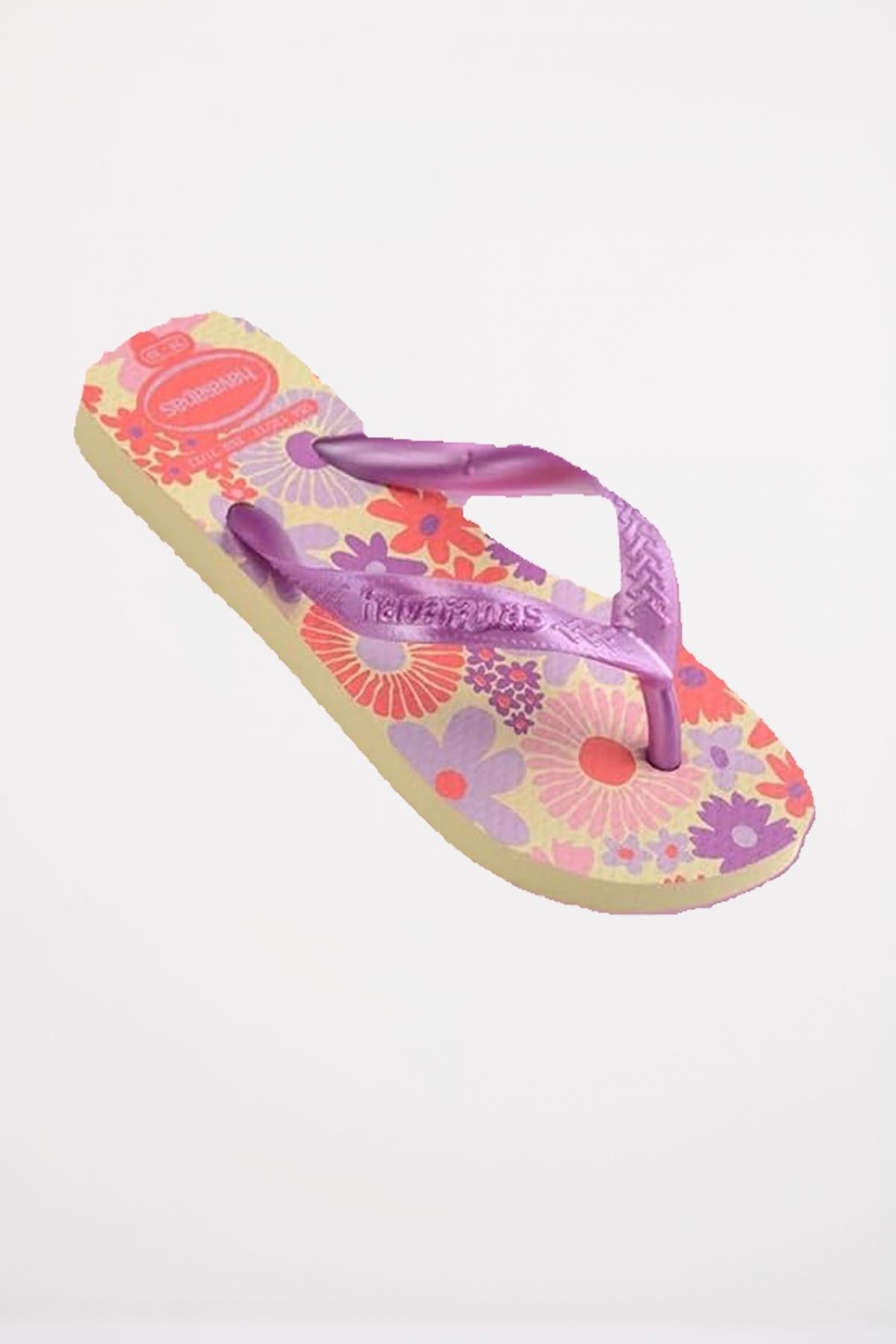 HAVAIANAS  KIDS FLORES en color VIOLETA  (2)