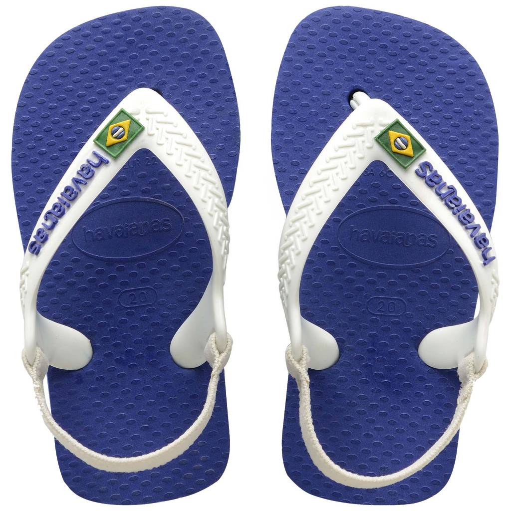 HAVAIANAS BABY BRASIL LOGO II en color BLANCO  (2)