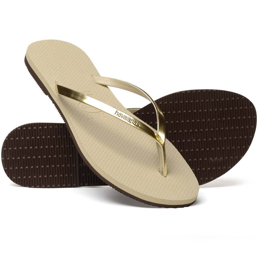 HAVAIANAS  en color ORO  (5)