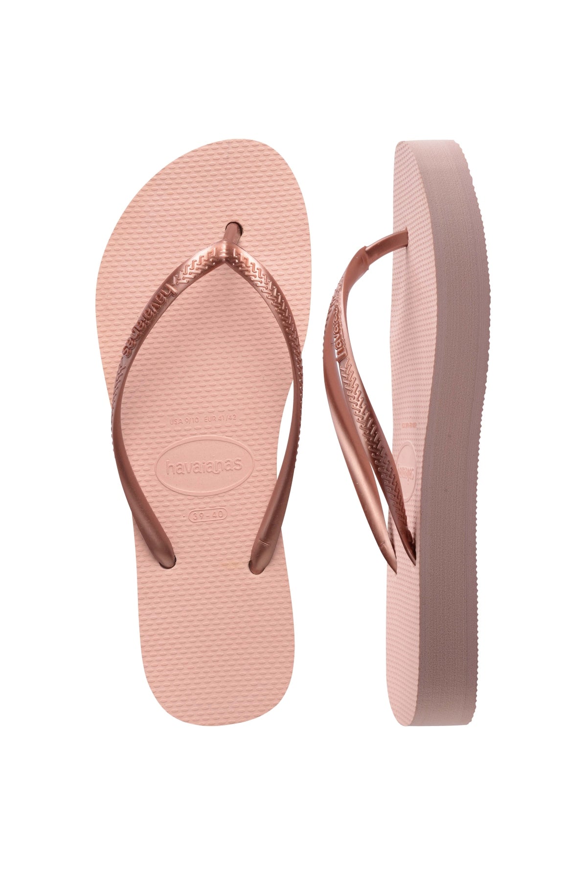 HAVAIANAS SLIM FLATFORM en color ROSA  (3)
