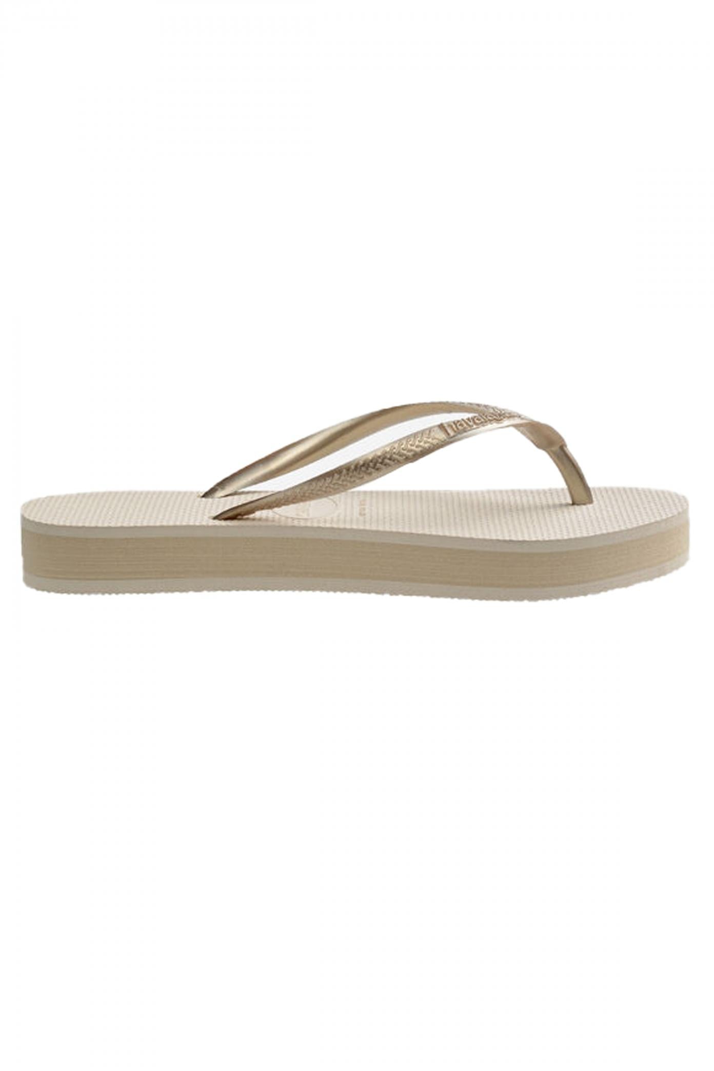 HAVAIANAS SLIM FLATFORM en color BEIS  (3)
