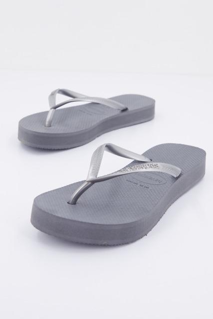 HAVAIANAS SLIM FLATFORM en color GRIS  (2)