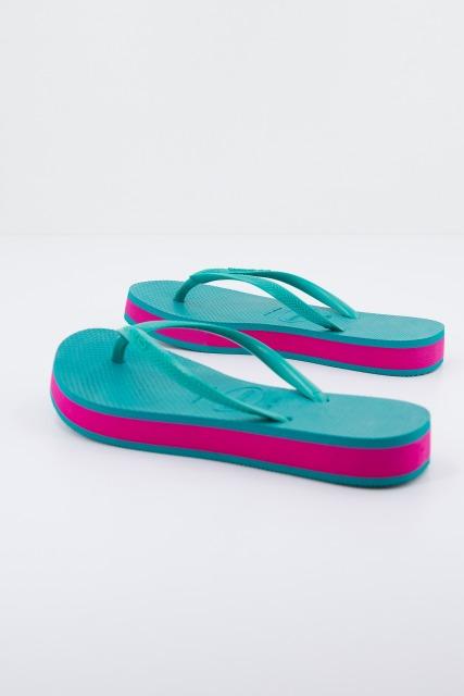 HAVAIANAS SLIM FLATFORM en color VERDE  (3)