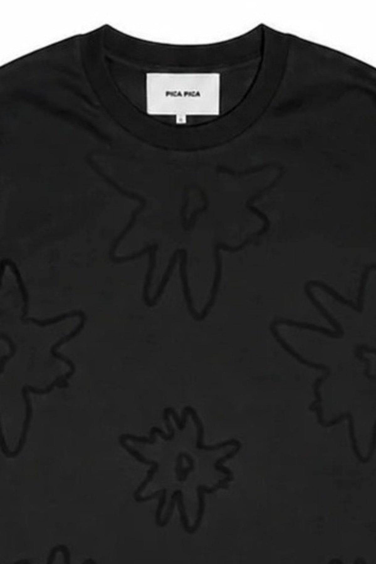 PICA PICA EDELWEISS FLOWER AOP en color NEGRO  (4)