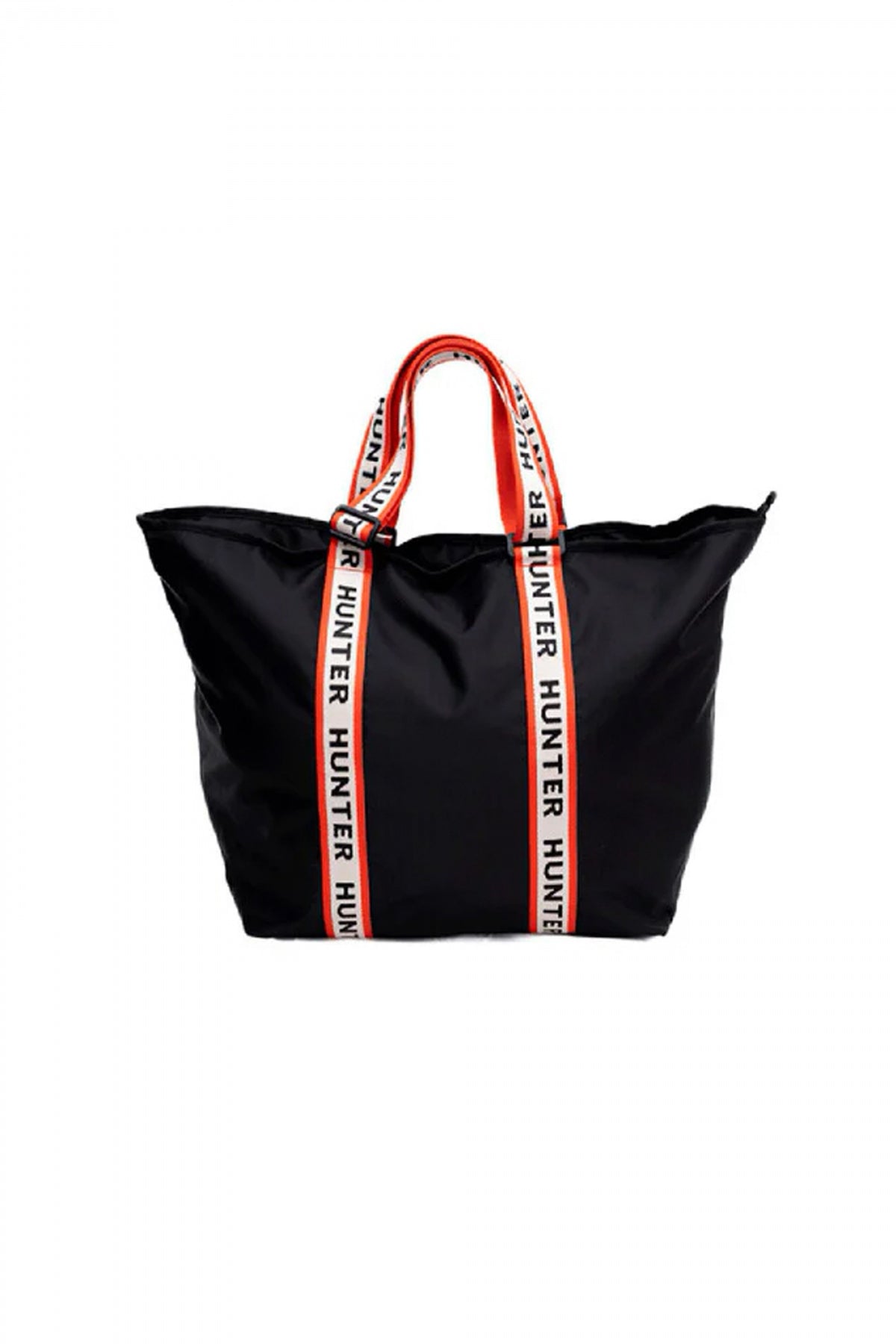 HUNTER ROBERTS JACQUARD LOGO WEBBING TOTE en color NEGRO  (2)