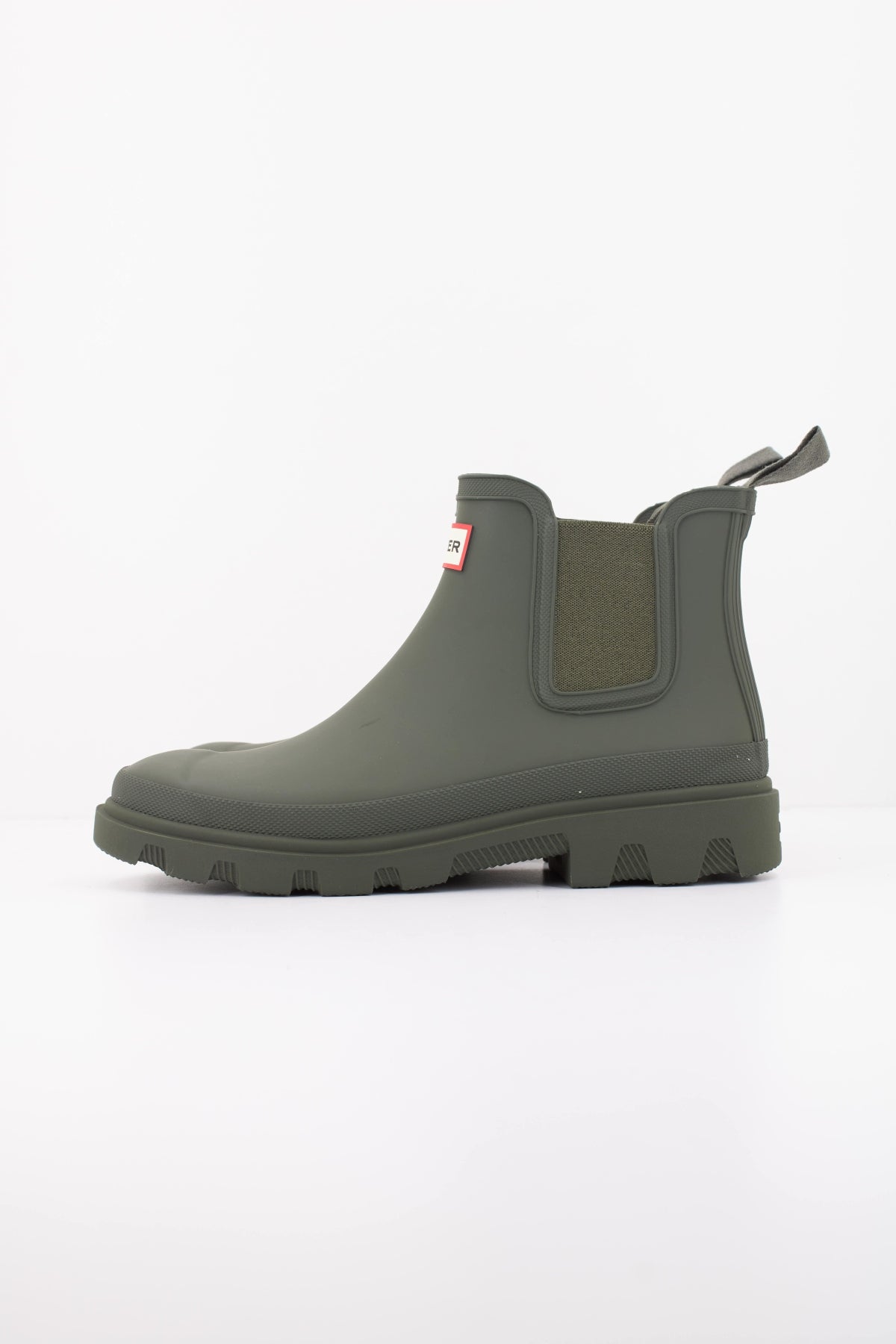 HUNTER HFRU BOTA U DOWNPOUR CHELSEA en color VERDE  (1)