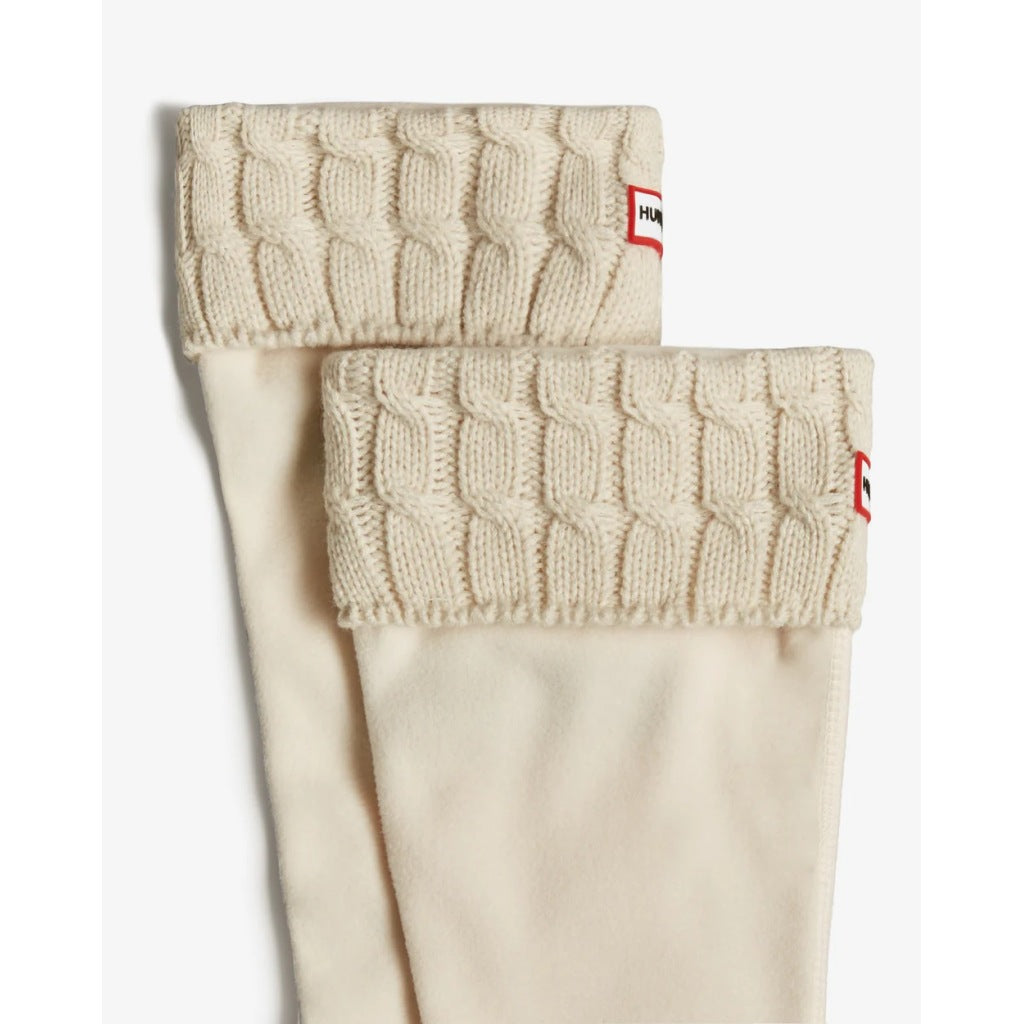 HUNTER CALCETIN  STITCH CABLE TALL en color BLANCO  (5)