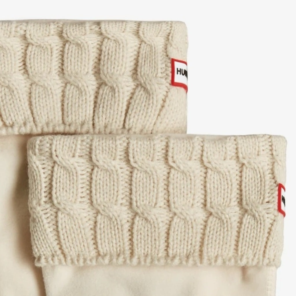HUNTER CALCETIN  STITCH CABLE TALL en color BLANCO  (6)