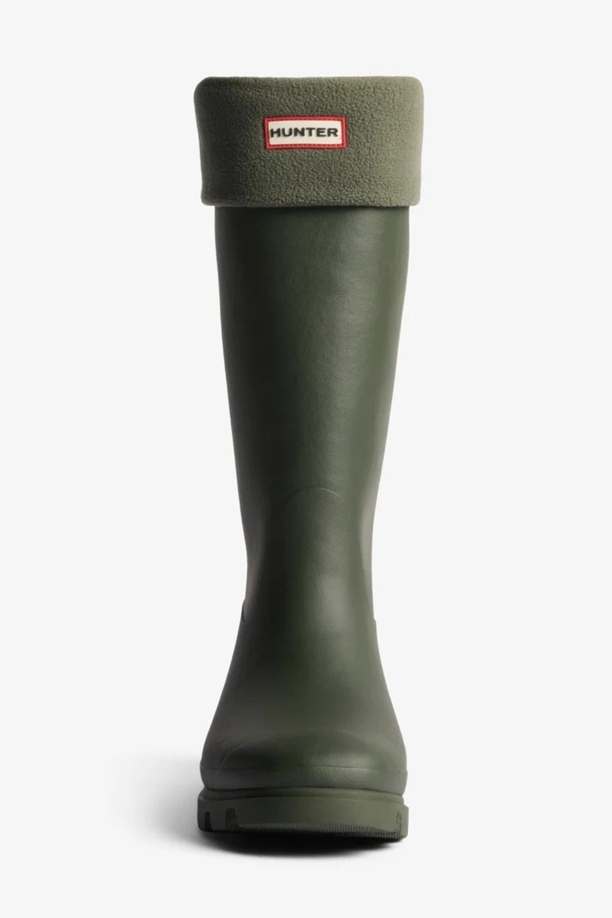 HUNTER CALCETIN DOWNPOUR FLEECE TALL en color VERDE  (2)