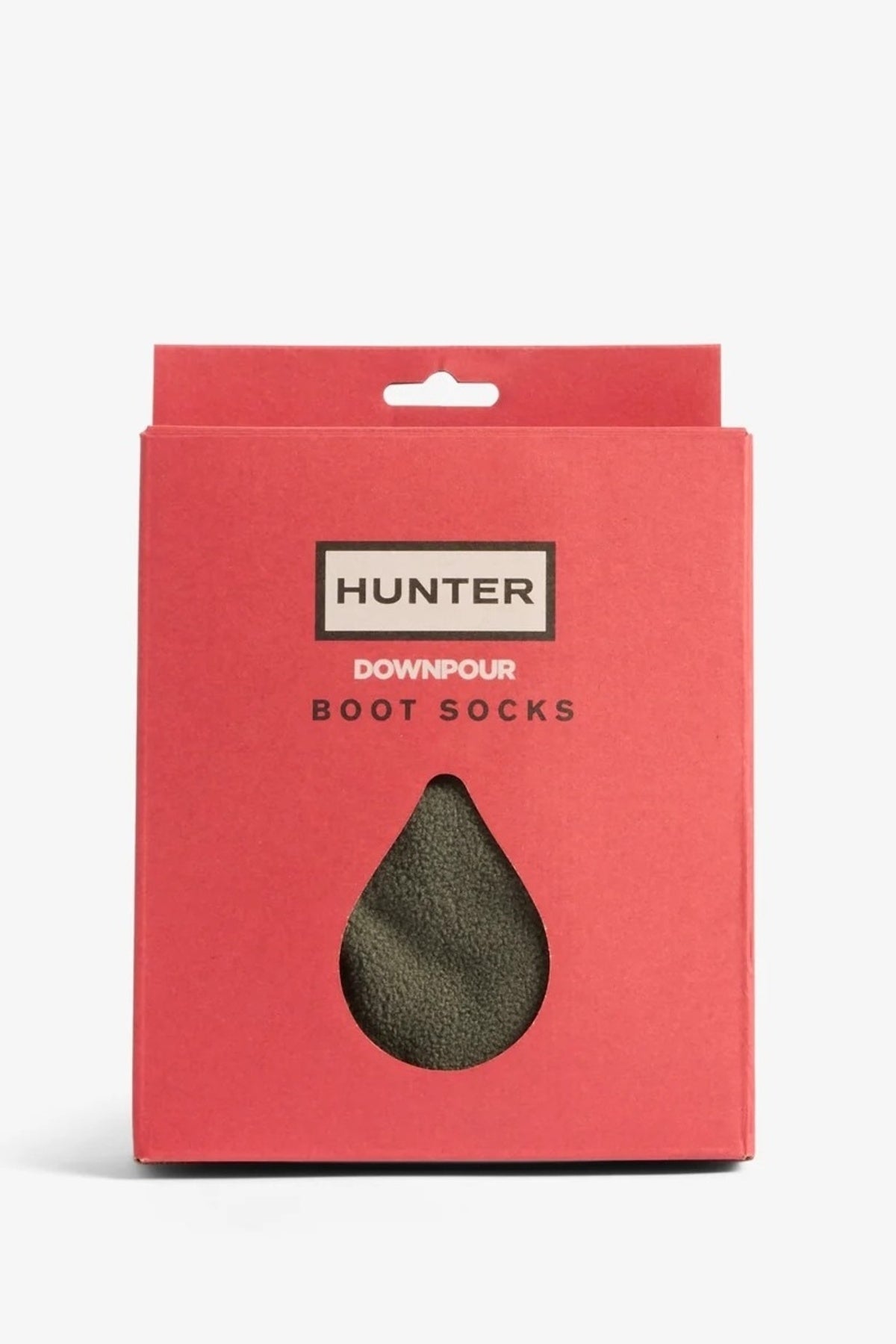 HUNTER CALCETIN DOWNPOUR FLEECE TALL en color VERDE  (4)
