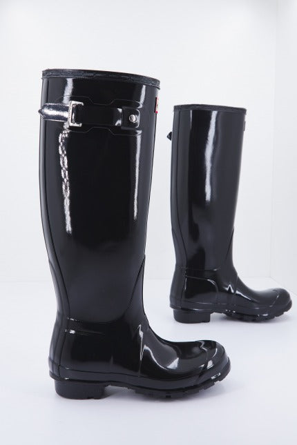 HUNTER ORIGINAL TALL GLOSS BLACK en color NEGRO  (2)