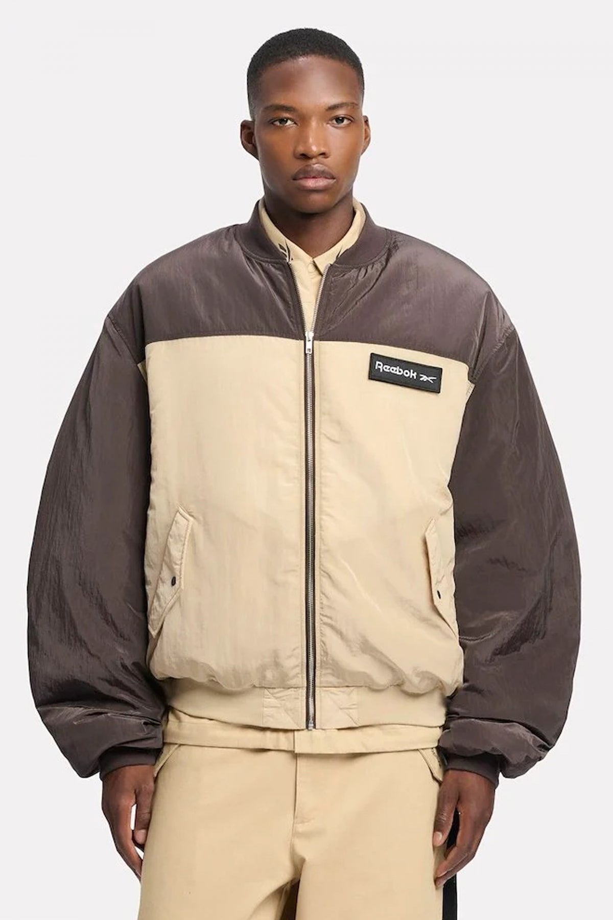 REEBOK BOMBER JACKET en color MARRON  (1)