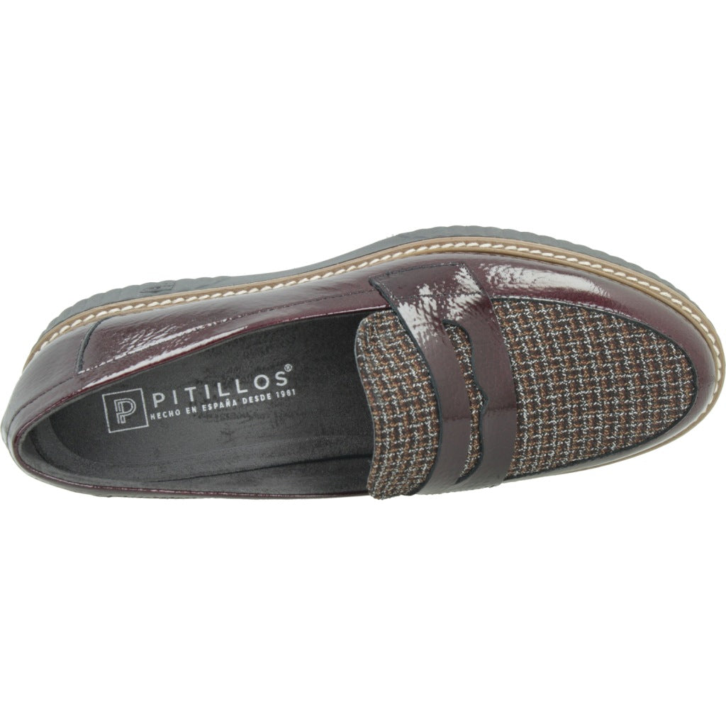 PITILLOS P MOCASIN ANTIFAZ en color BURDEOS  (7)