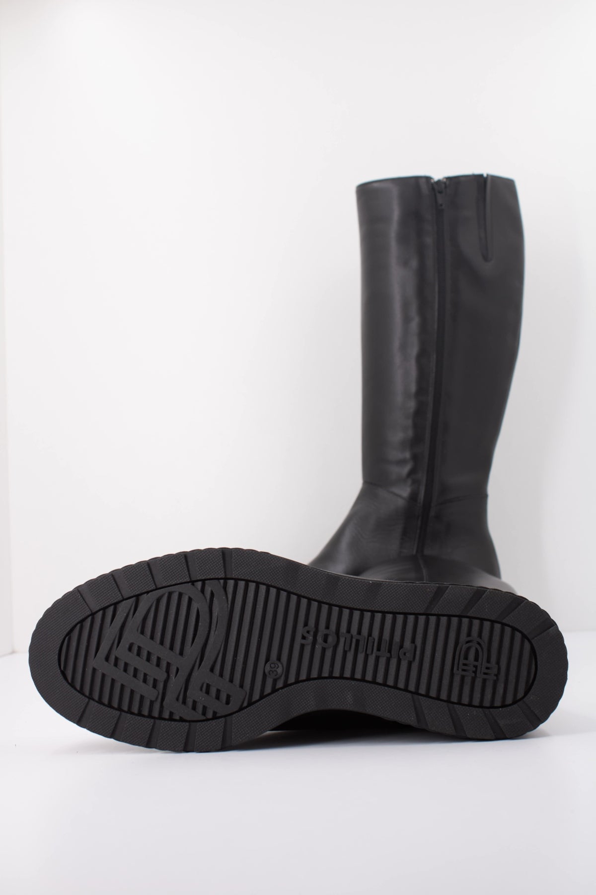 PITILLOS P BOTA ALTA NAPA en color NEGRO  (5)