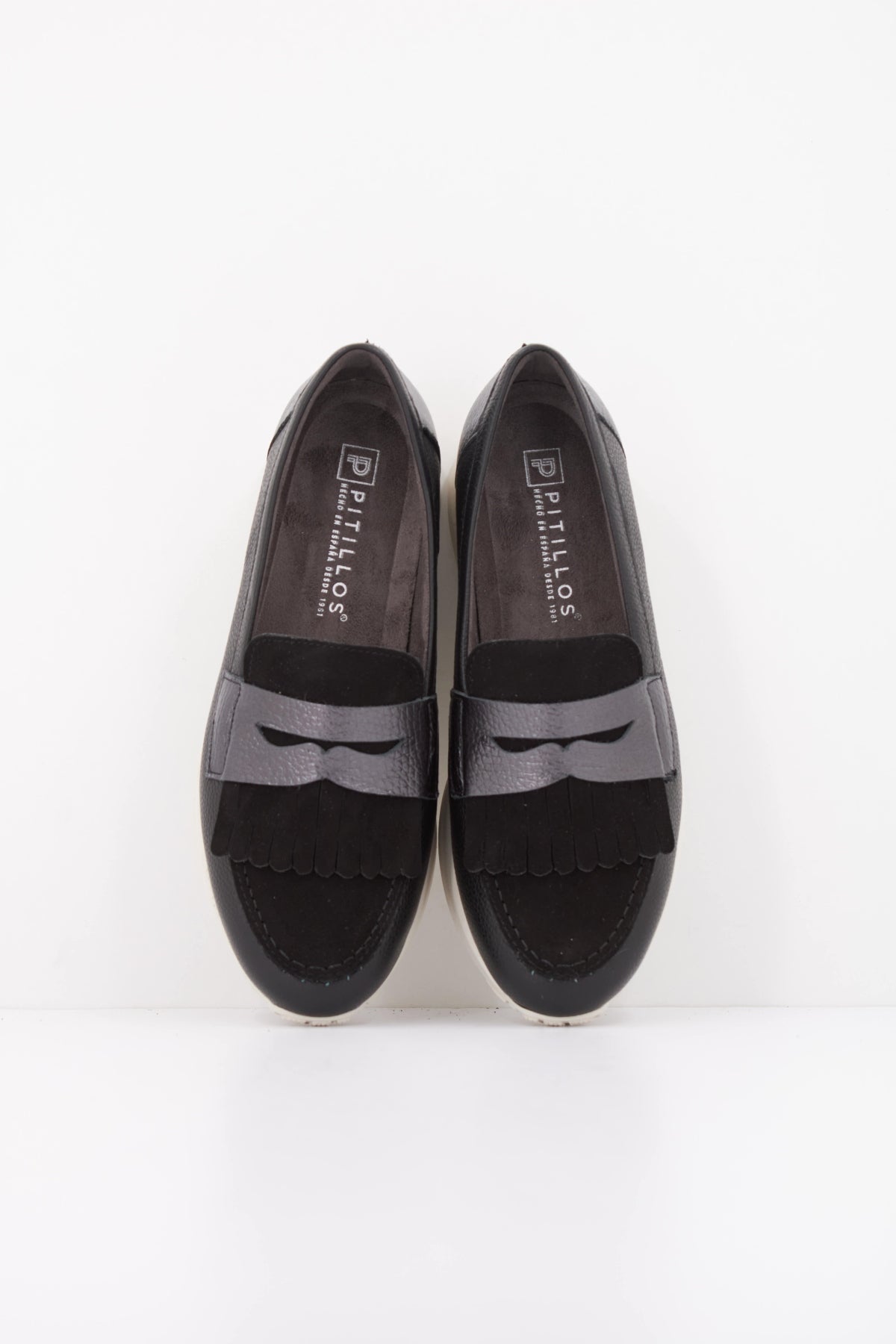 PITILLOS P MOCASIN ANTIFAZ FLECOS en color NEGRO  (3)