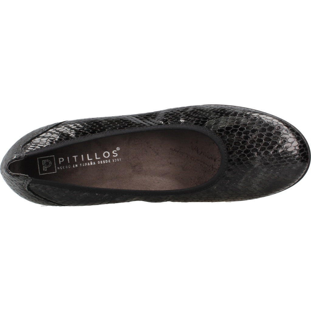 PITILLOS P SALON SERPIENTE CHAROL en color NEGRO  (7)