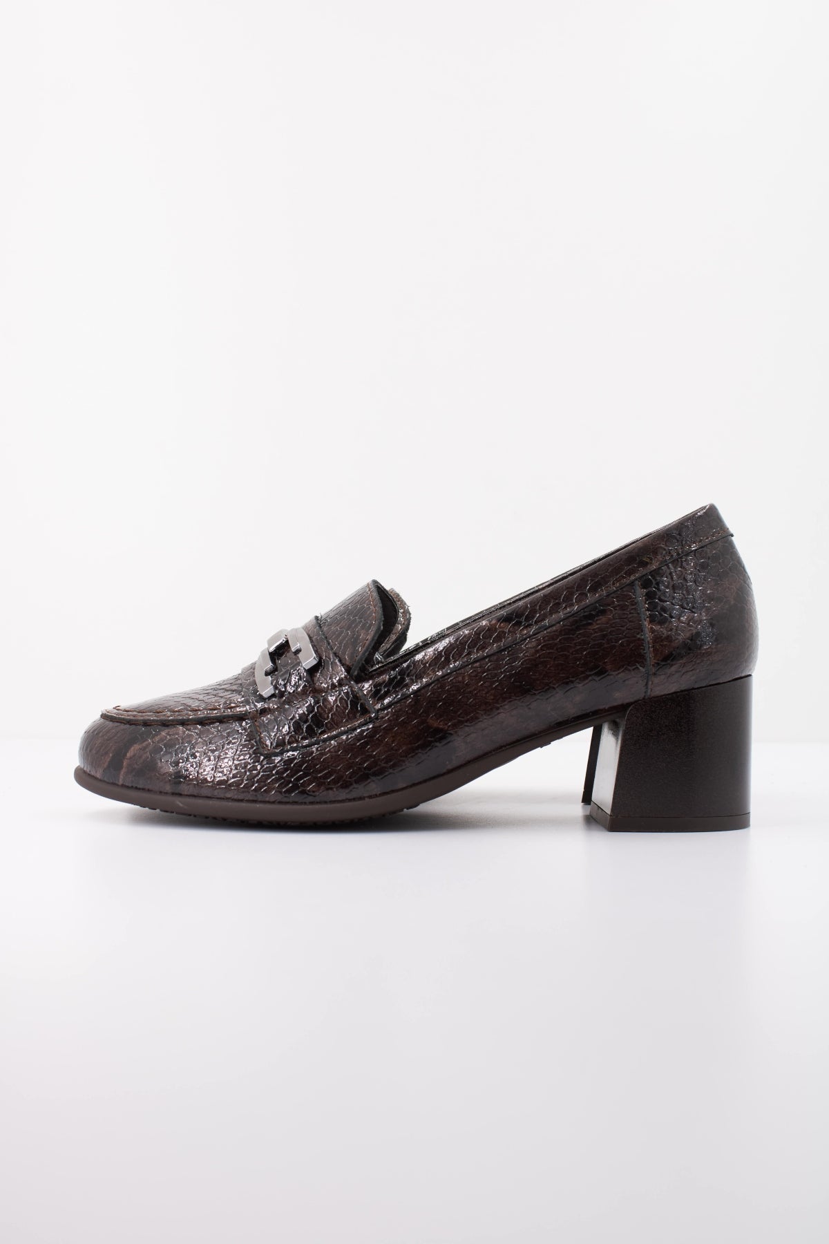 PITILLOS P MOCASIN SERPIENTE CHAROL en color MARRON  (1)
