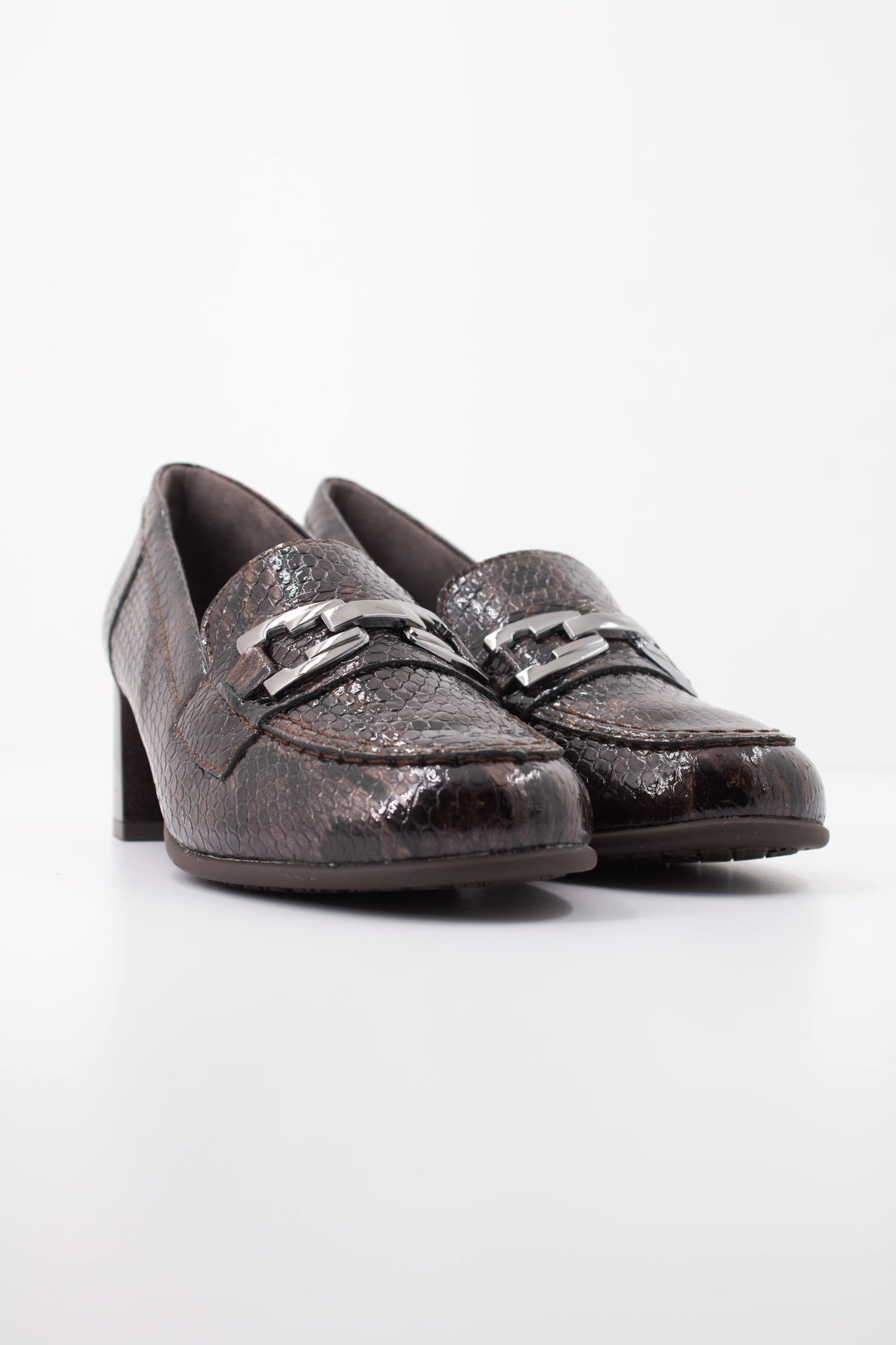 PITILLOS P MOCASIN SERPIENTE CHAROL en color MARRON  (2)
