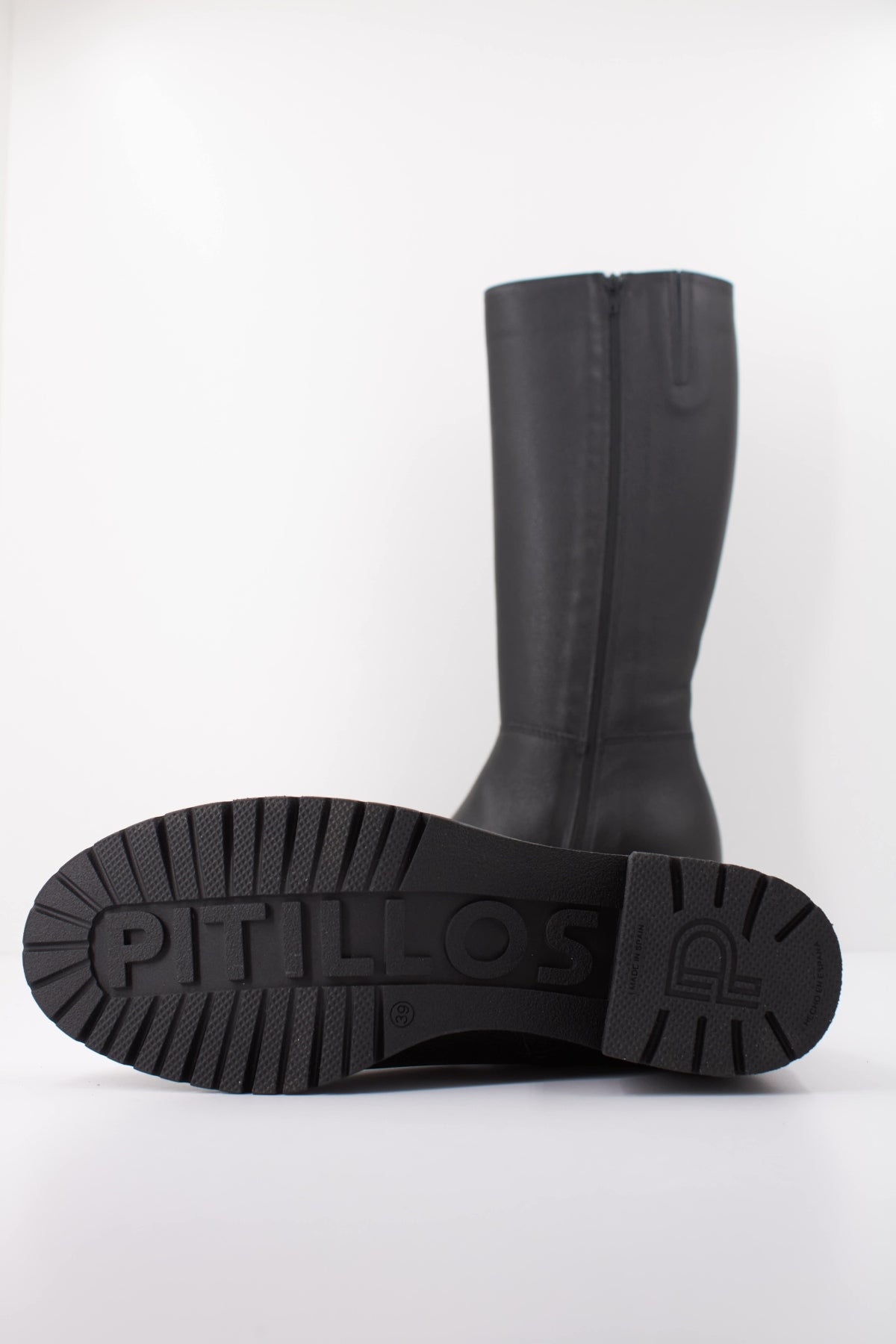 PITILLOS P BOTA ALTA NAPA en color NEGRO  (5)