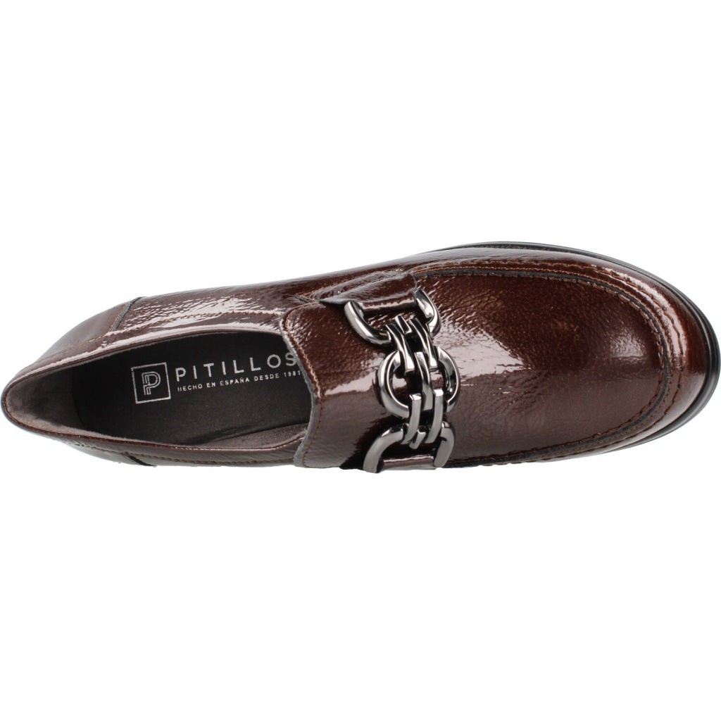 PITILLOS P ABOTINADO CHAROL en color MARRON  (7)