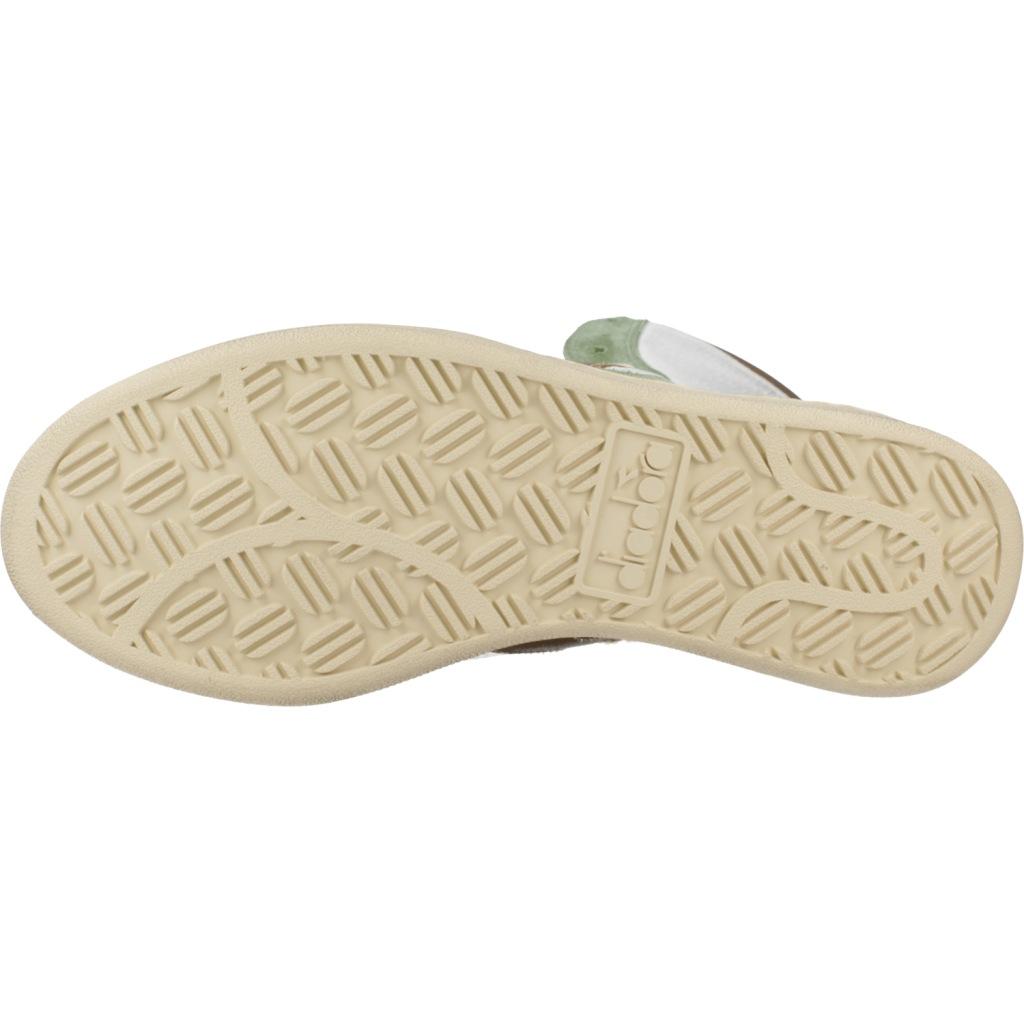 DIADORA HERITAGE ALTO BASKET USED en color VERDE  (6)