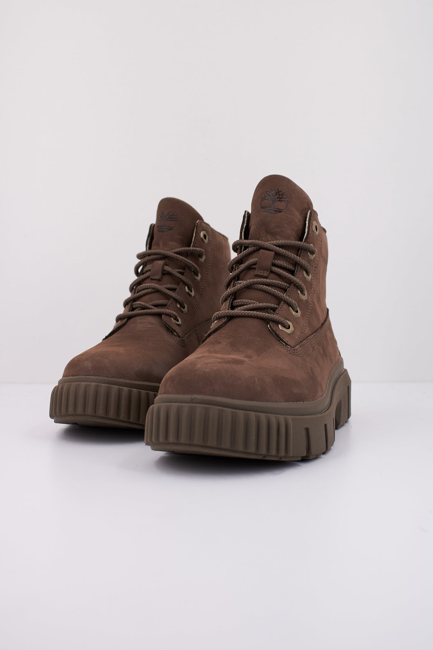 TIMBERLAND GREYFIELD MID LACE UP en color MARRON  (2)