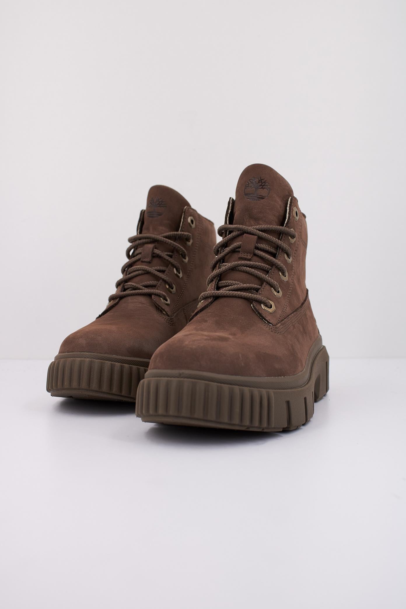 TIMBERLAND GREYFIELD MID LACE UP en color MARRON  (2)