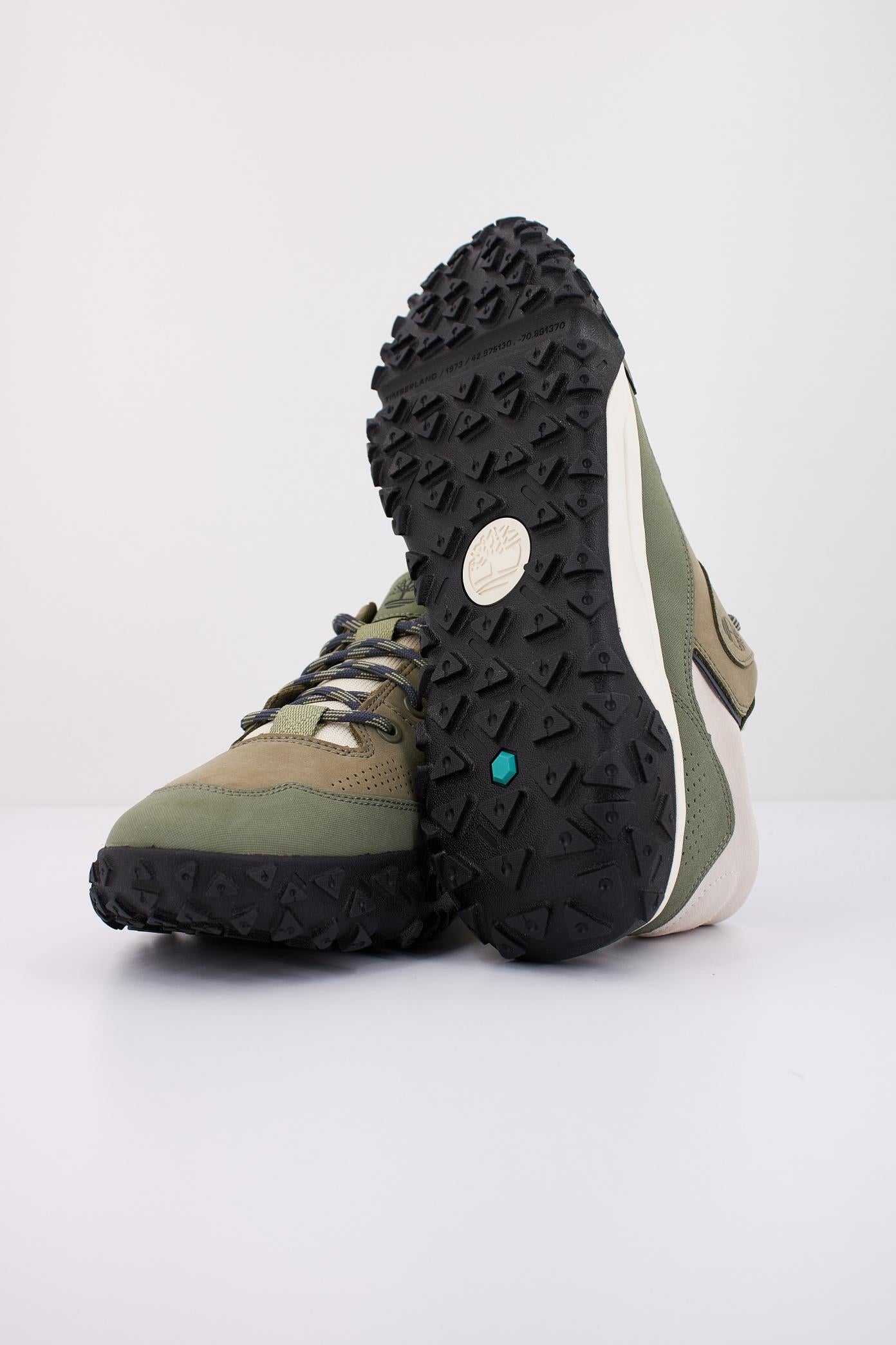 TIMBERLAND LOW LACE HKR BOOT en color VERDE  (5)