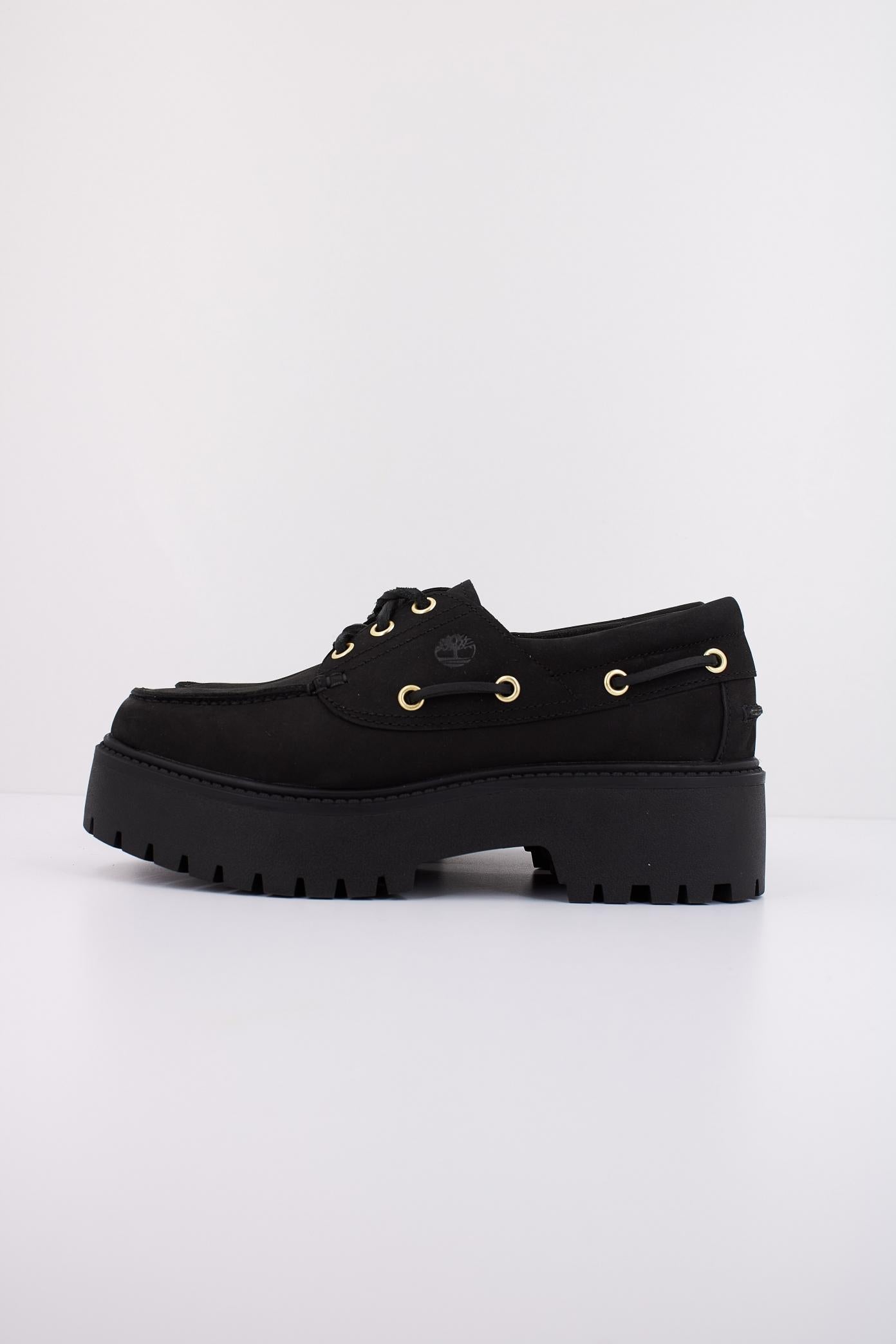 TIMBERLAND STONE STREET BOAT SHOE en color NEGRO  (1)