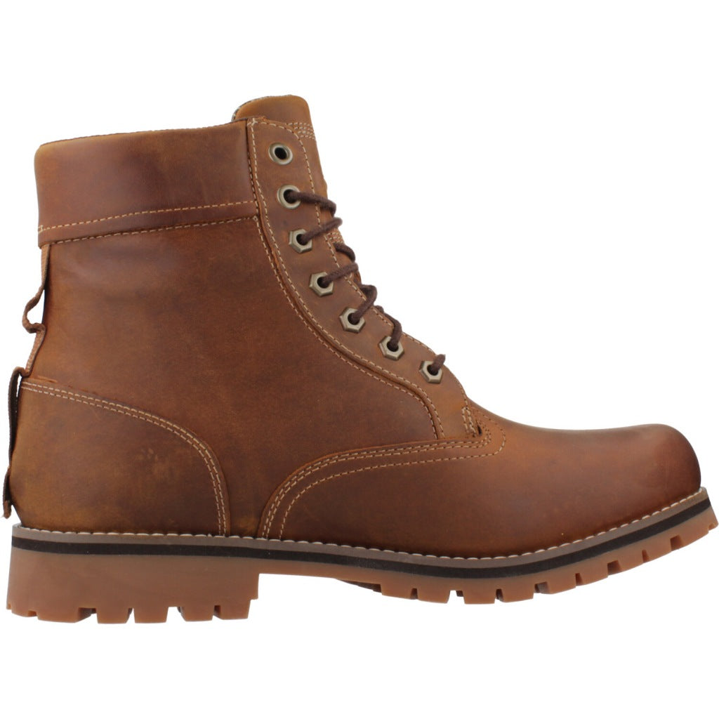 TIMBERLAND Rugged WP MID LACE UP en color MARRON  (4)